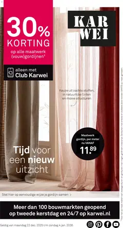KARWEI - Folder - Voorbeeld van een folder van KARWEI, geldig van 22.12.2025