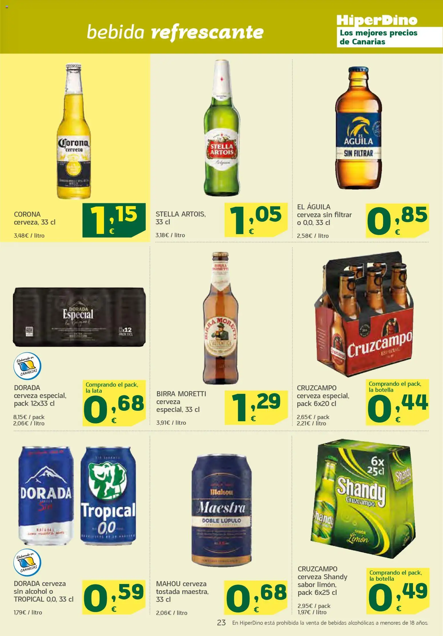 HiperDino folleto │ válido desde el 24.02.2026 | Página: 23 | Productos: Cerveza