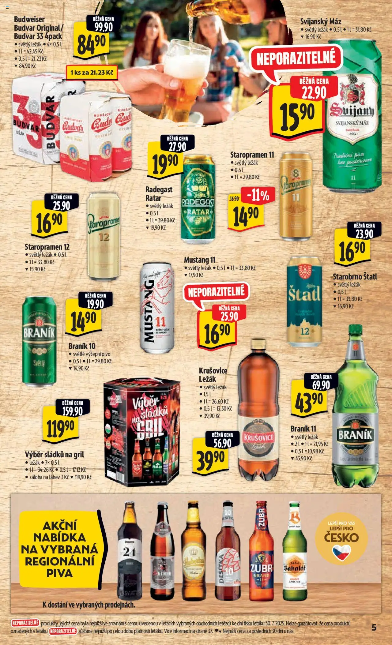 Albert leták - Hypermarket od 06.08.2025 | Strana: 10 | Produkty: Braník, Radegast, Svijany, Braník 11