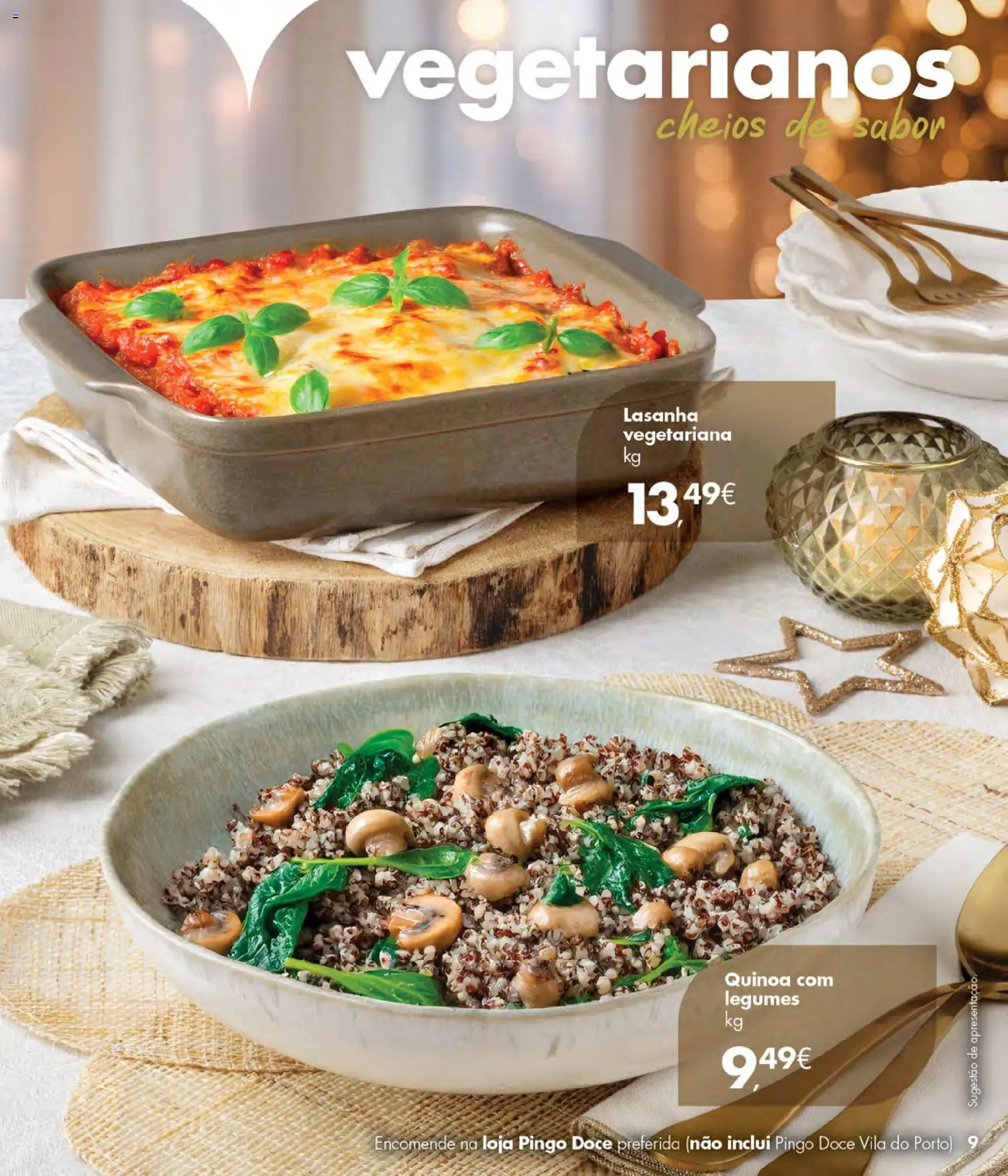 Pingo Doce Encomendas de Natal Acores │ válido de 05.12.2025 | Página: 9 | Produtos: Quinoa, Lasanha