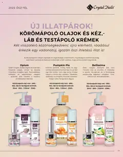 Crystal Nails akciós ujság - amely érvényes a következő dátumtól: 07.09.2025 | Oldal: 23 | Termékek: Body, Takaró, Testápoló, Fahéj