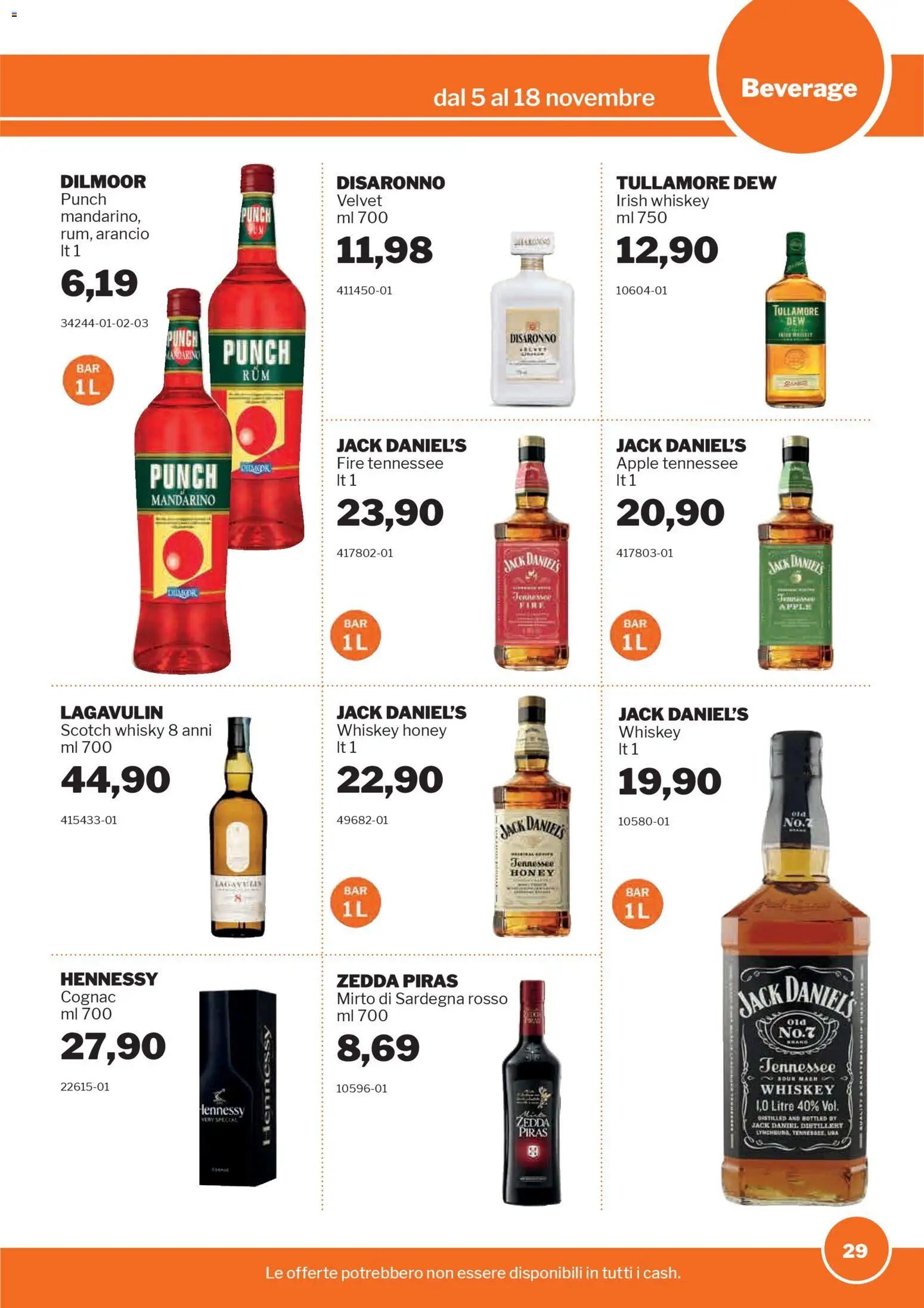 Volantino Sogegross del 05.11.2025 | Pagina: 29 | Prodotti: Whisky