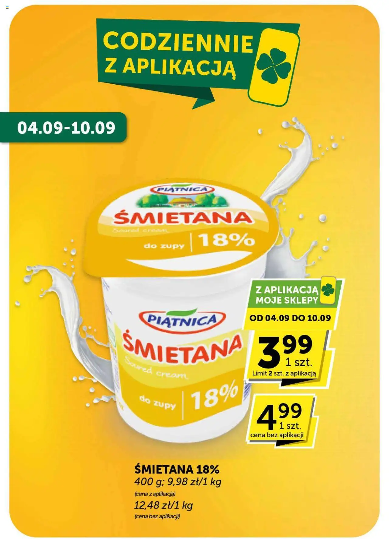ABC Gazetka - Minimarket od 04.09.2025 | Strona: 4 | Produkty: Śmietana