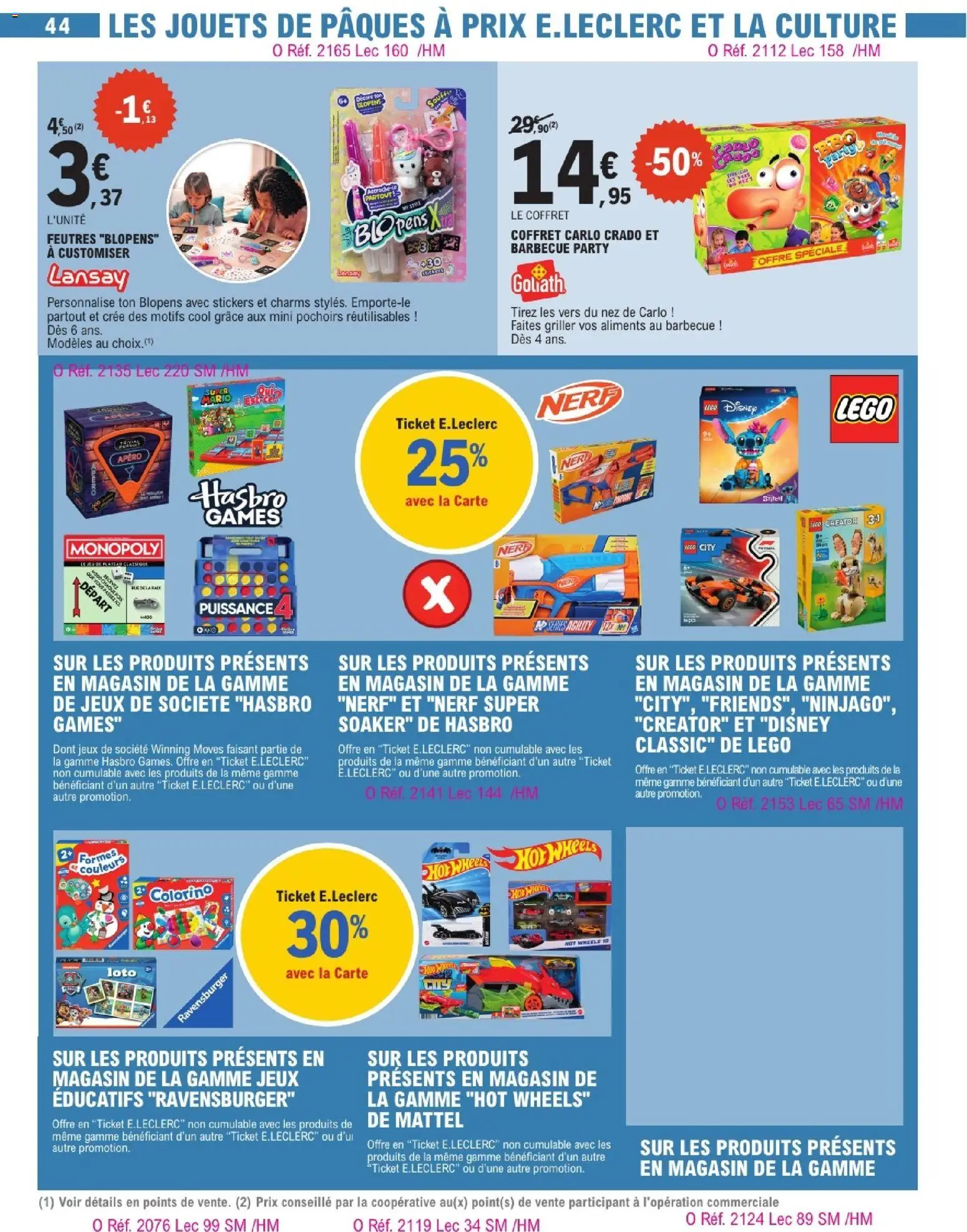 {H1} | Page: 44 | Produits: Barbecue, Plateau, Jeux, Jeux de société