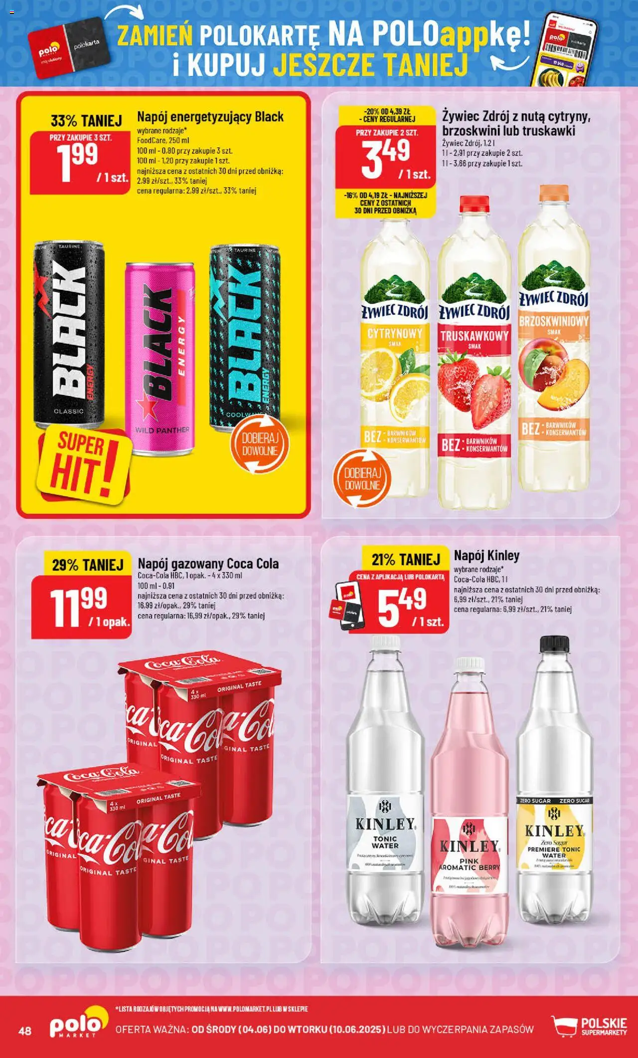 POLOmarket Gazetka od 04.06.2025 | Strona: 48 | Produkty: Coca cola, Truskawki