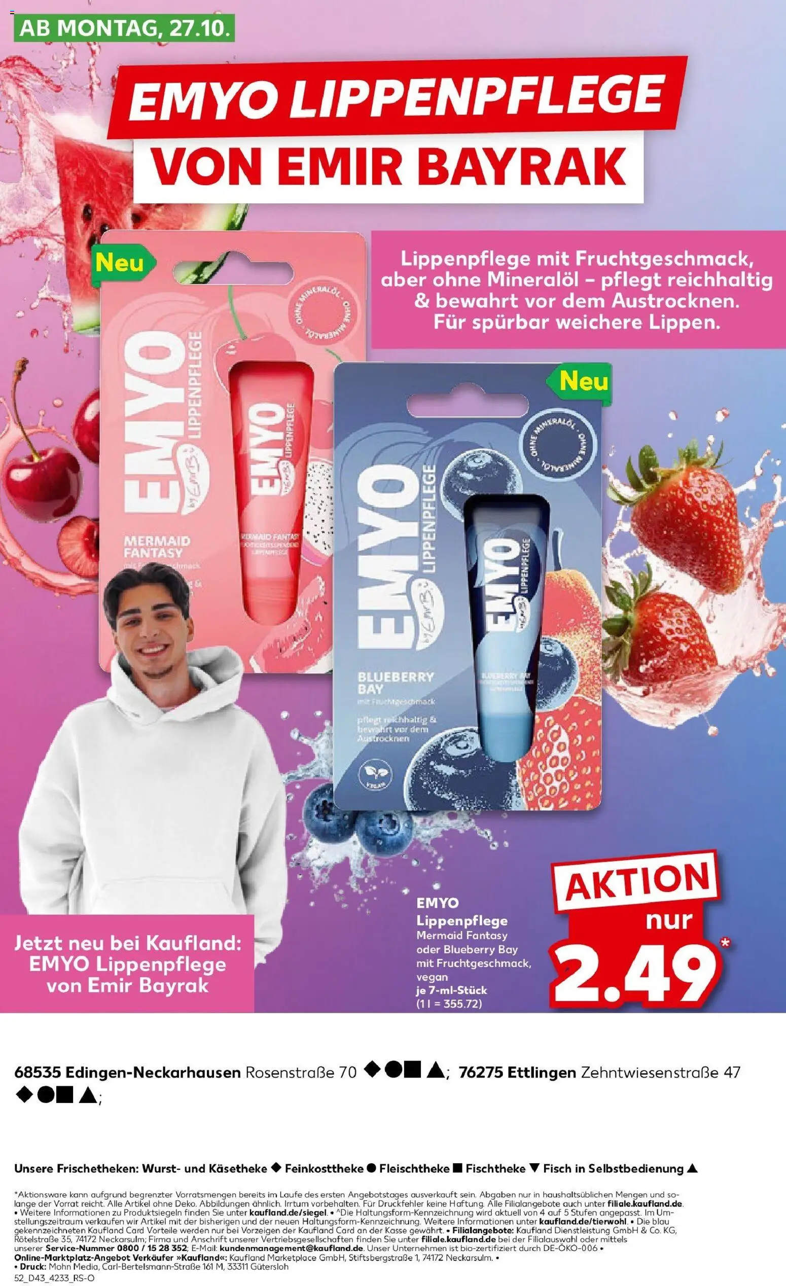 Kaufland prospekt Ettlingen	 – gültig ab 27.10.2025 | Seite: 52 | Produkte: Wurst, Lip Balm