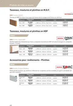  | Page: 432 | Produits: Plinthe, Enveloppe, Brosse, Thé