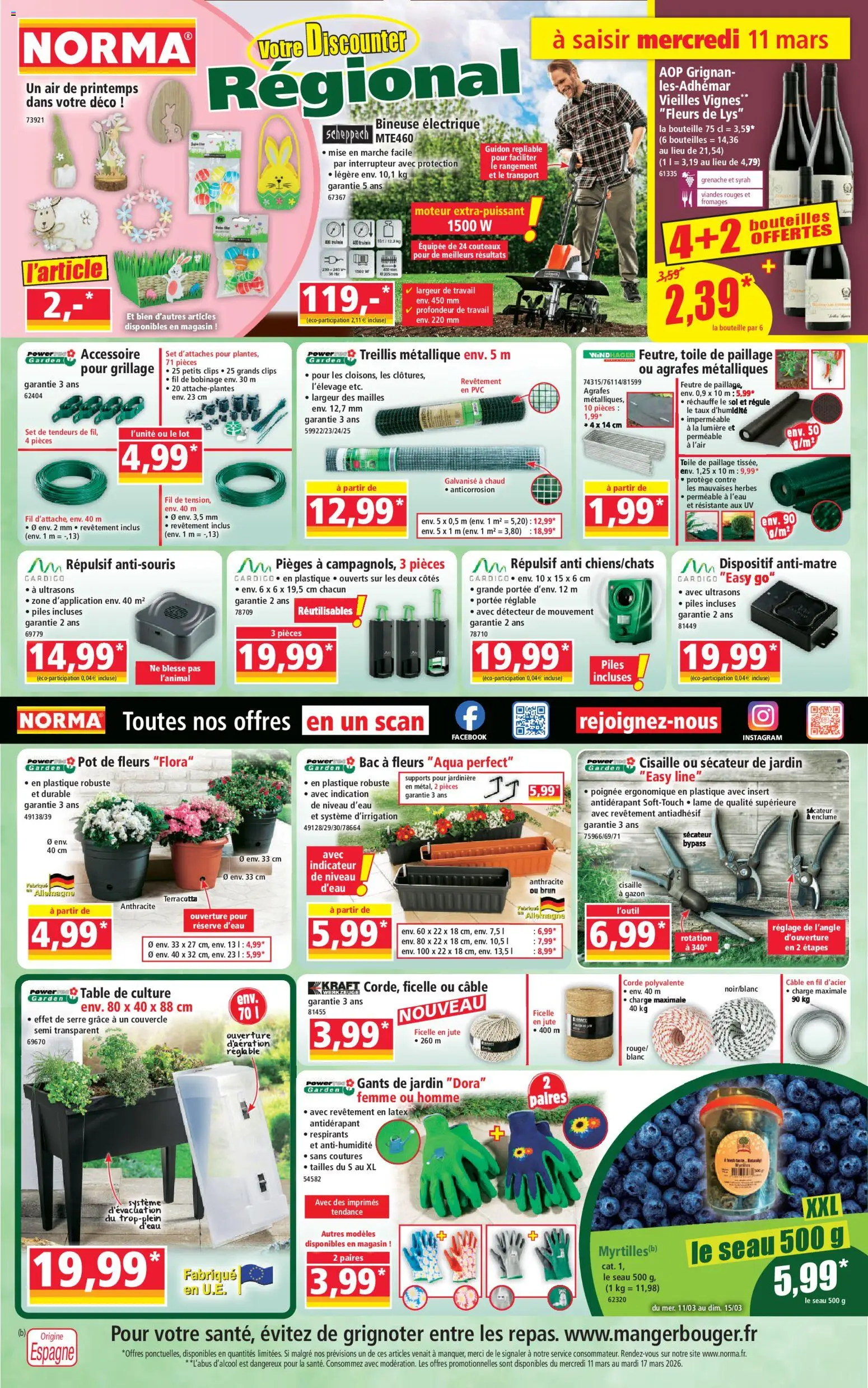 {H1} | Page: 1 | Produits: Jardinière, Table, Sécateur, Piles