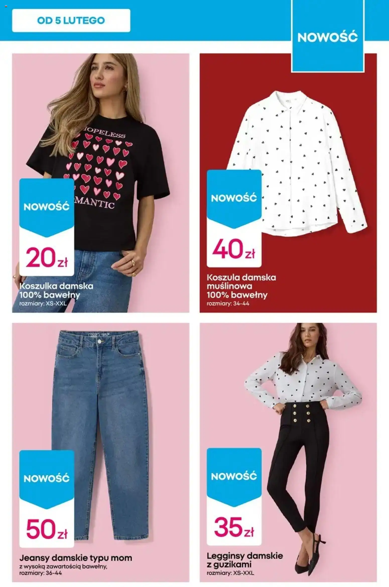 Pepco Gazetka od 12.02.2026 | Strona: 7 | Produkty: Koszula, Legginsy, Legginsy damskie