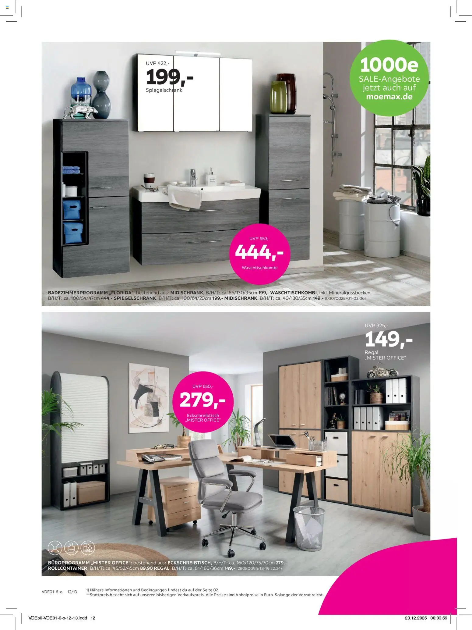 Mömax Prospekt 	 – gültig ab 27.12.2025 | Seite: 12 | Produkte: Regal, Spiegelschrank