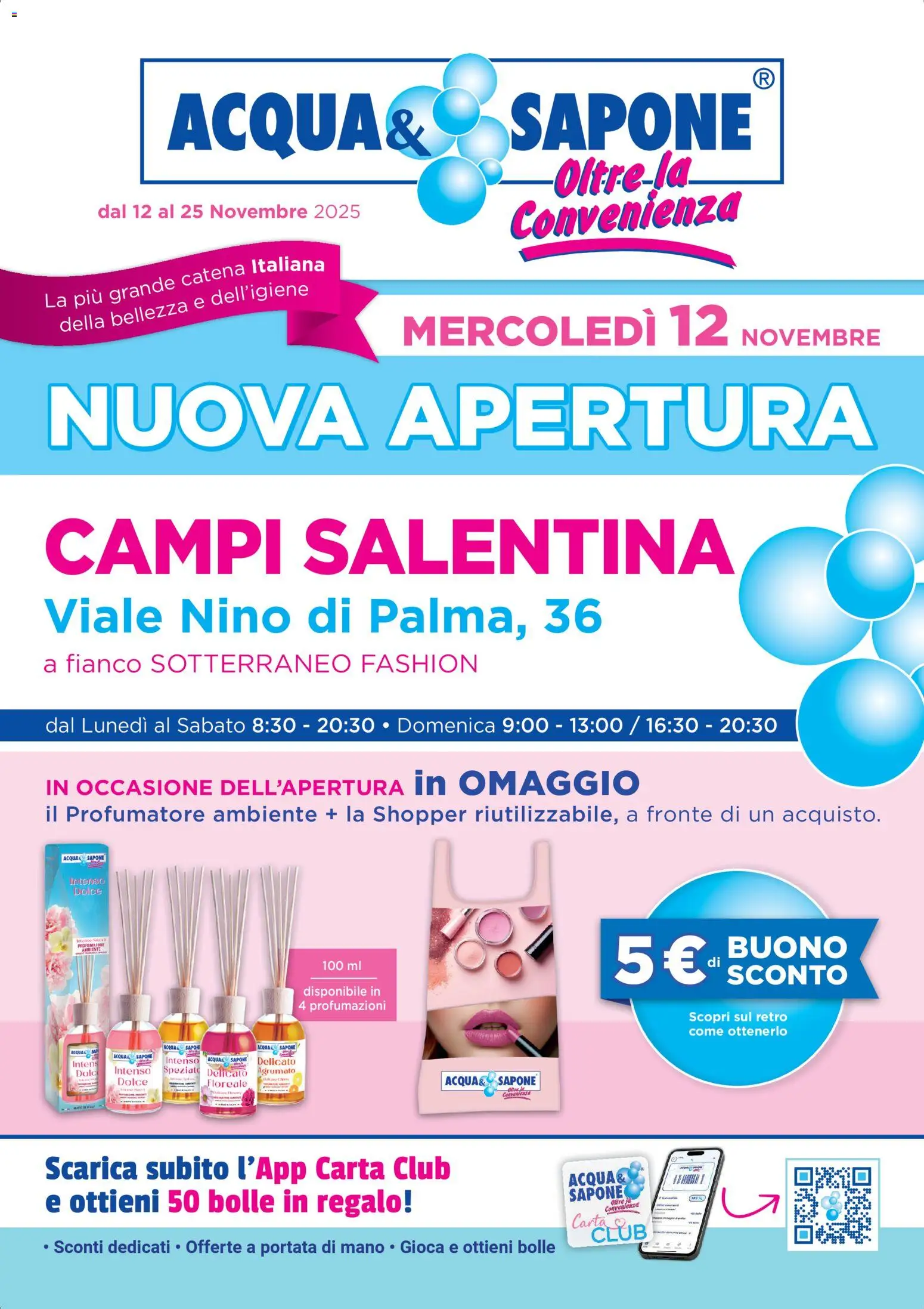 Volantino Acqua e Sapone del 12.11.2025 | Pagina: 1 | Prodotti: Sapone, Acqua