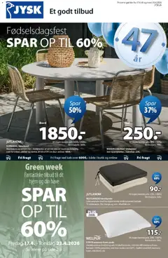 JYSK - Tilbudsavis gyldig fra 17.04.2026