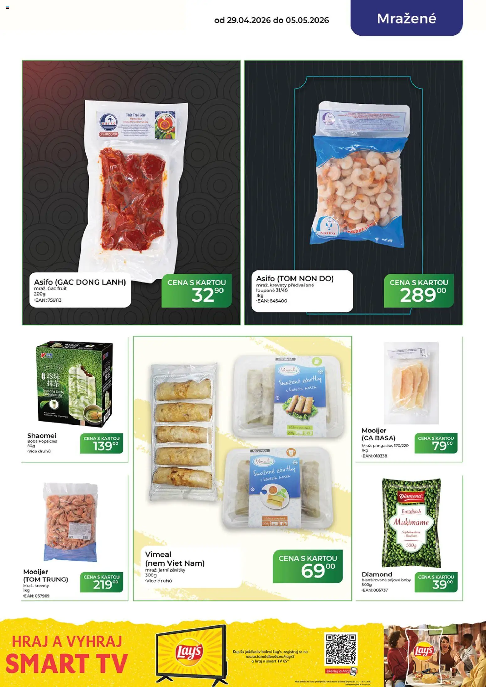 Tamda Foods leták od 29.04.2026 | Strana: 23 | Produkty: Tv, Sójové boby, Lay's, Krevety