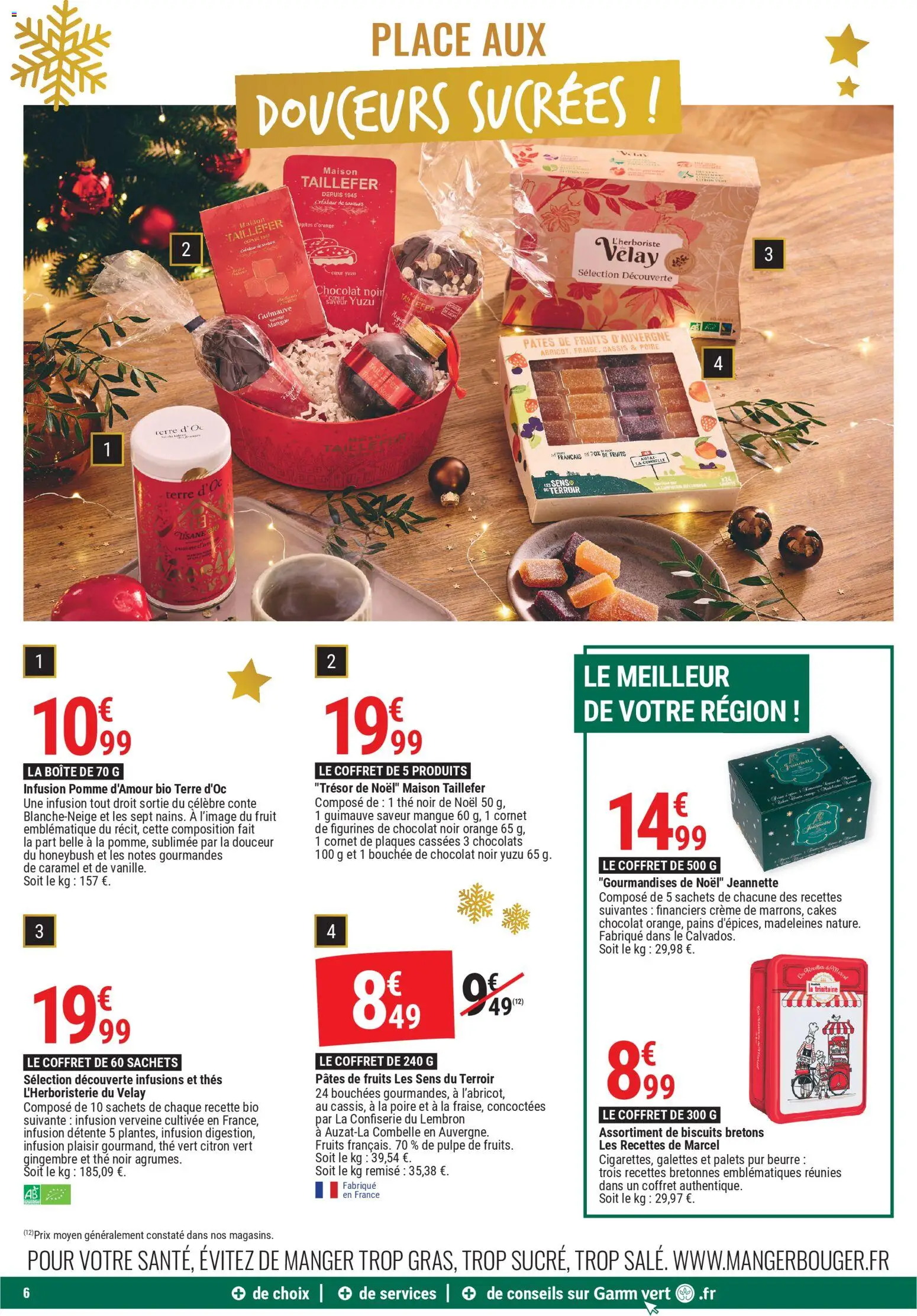 {H1} | Page: 6 | Produits: Citron vert, Orange, Thé, Crème