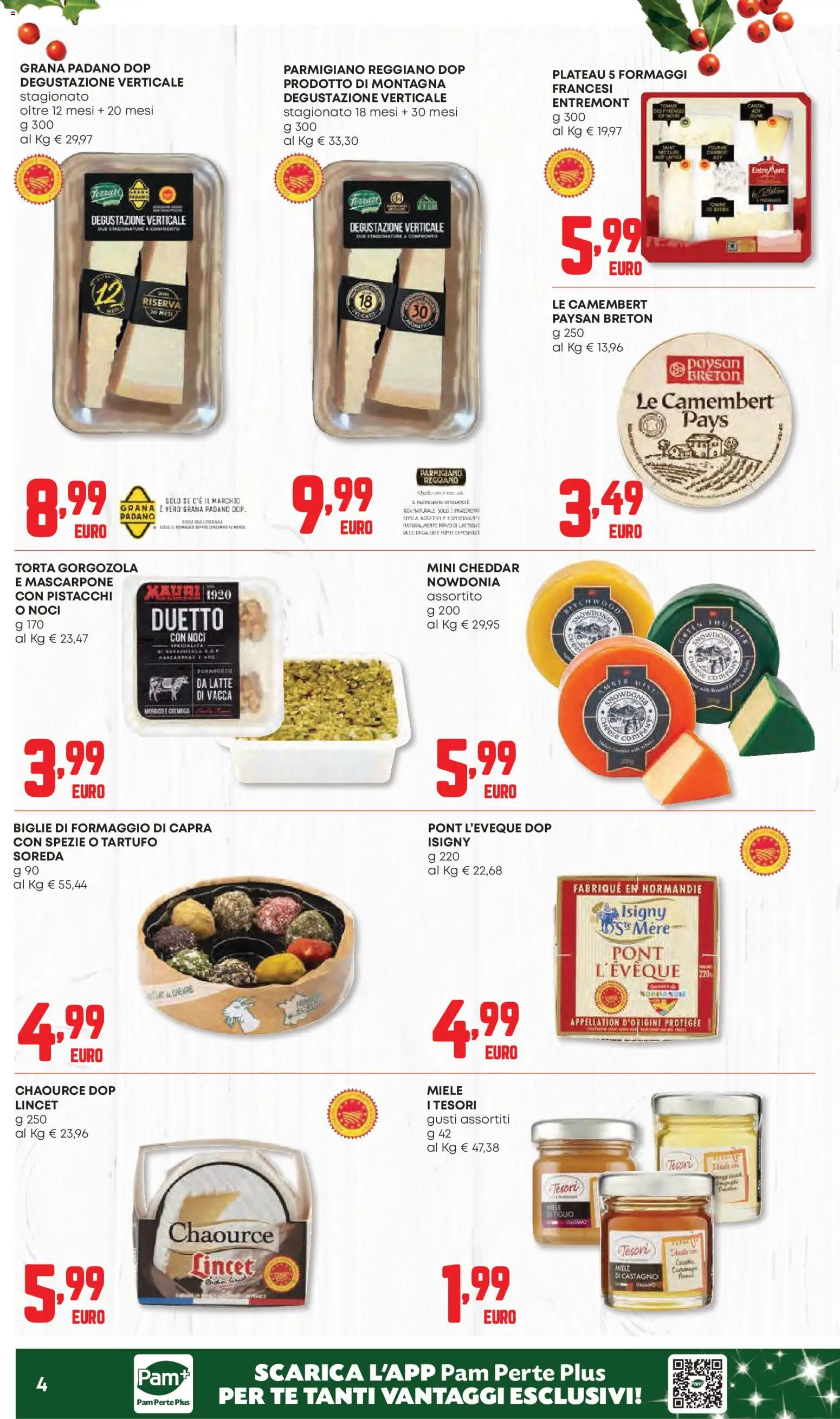 Volantino Panorama del 20.11.2025 | Pagina: 4 | Prodotti: Spezie, Latte, Grana Padano, Torta