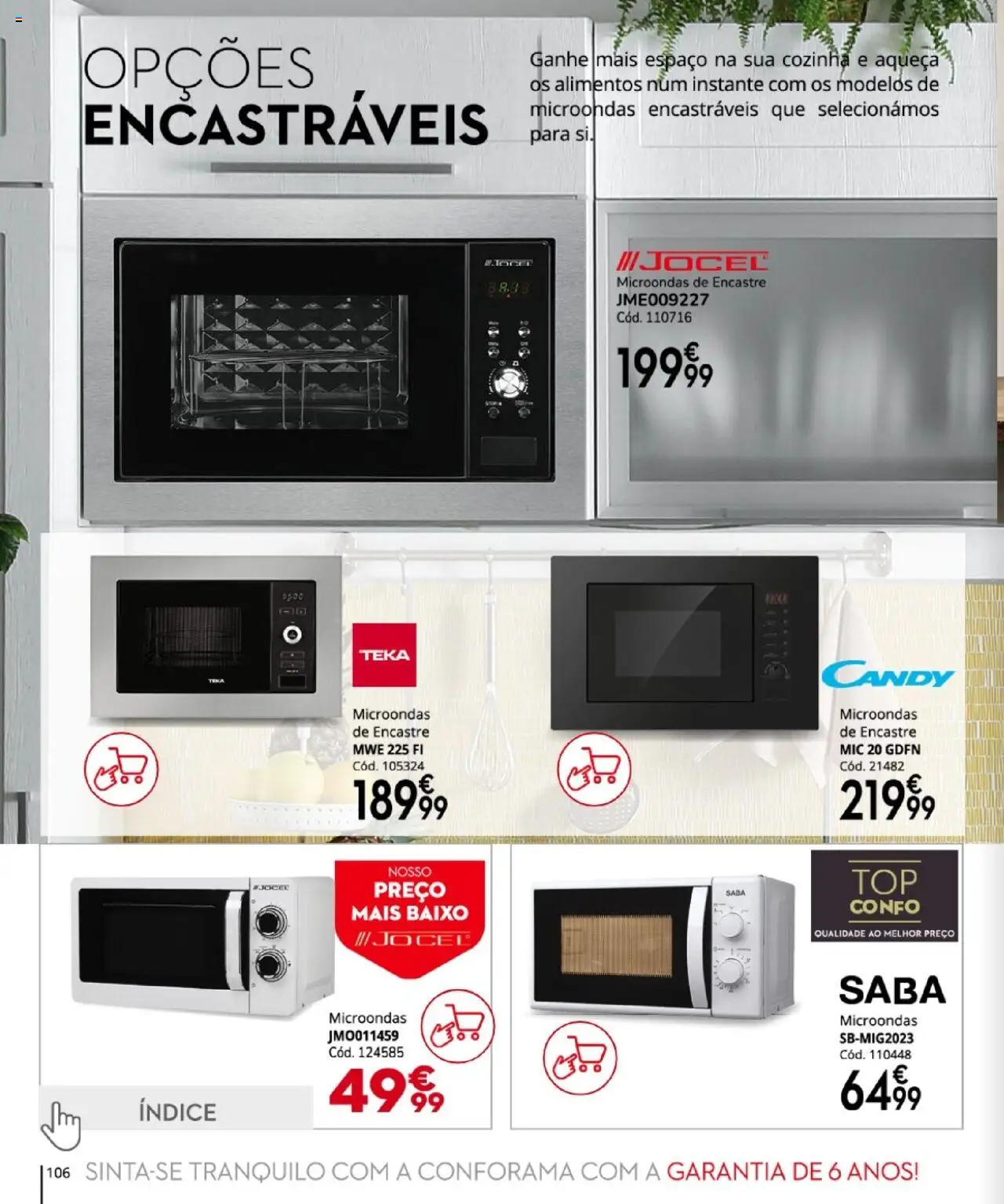 Conforama folheto │ válido de 27.03.2025 | Página: 106 | Produtos: Microondas