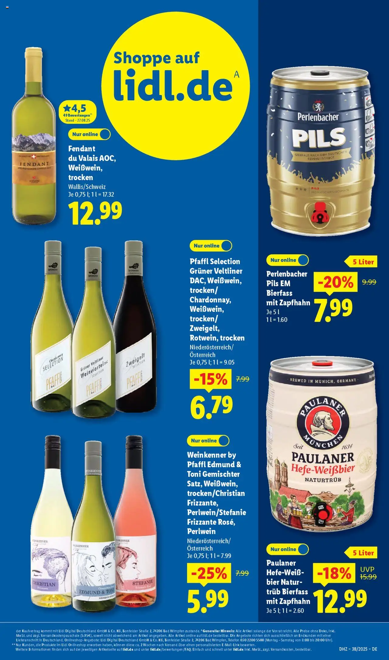 Lidl Prospekt Aarbergen – gültig ab 15.09.2025 | Seite: 59 | Produkte: Bier, Pils, Telefon, Paulaner