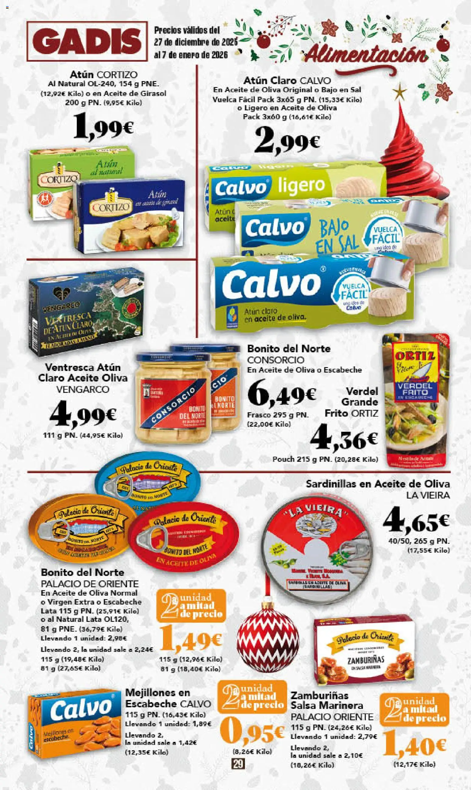 Gadis - folleto │ válido desde el 27.12.2025 | Página: 29 | Productos: Aceite, Té, Aceite de oliva, Aceite de girasol