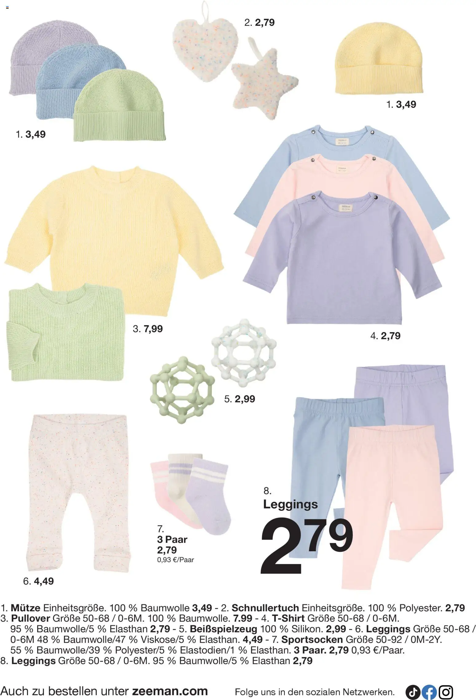 Zeeman Prospekt 	 – gültig ab 14.03.2026 | Seite: 10 | Produkte: Pullover, Leggings