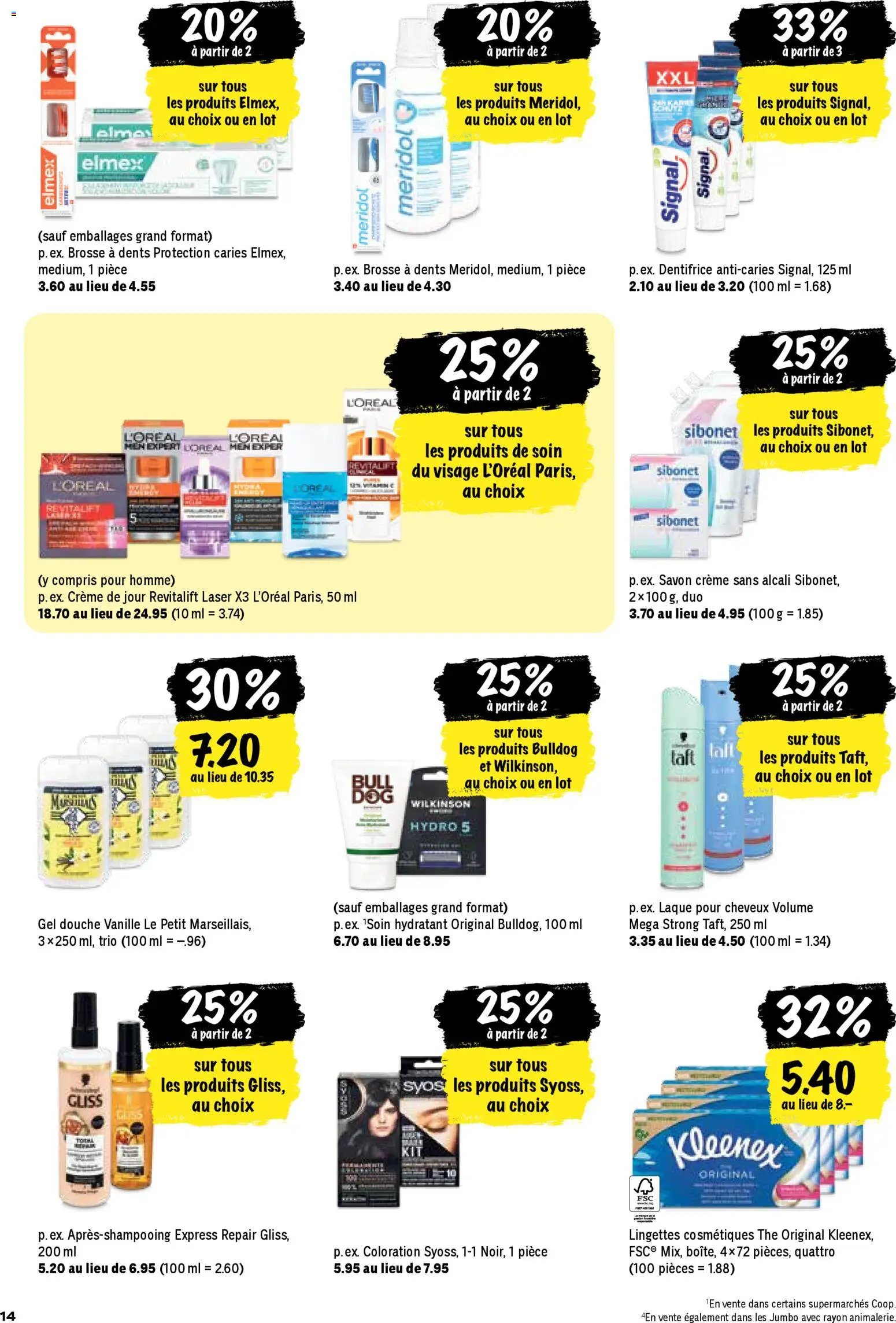 Coop aktionen FR – gültig ab 16.04.2026 | Seite: 14 | Produkte: Conditioner, Shower Gel, Creme