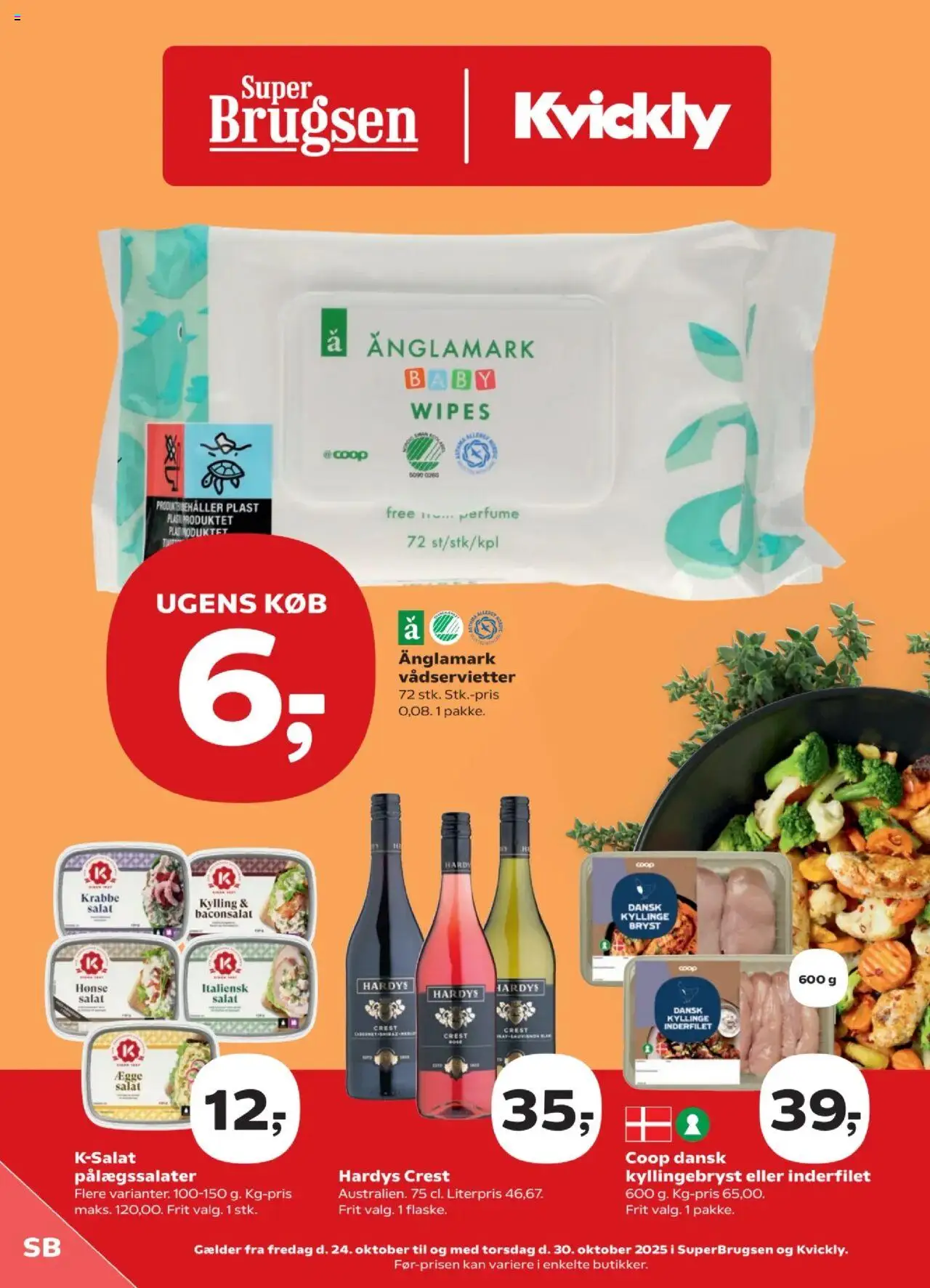 Super Brugsen tilbudsavis – gyldig fra 24.10.2025 | Side: 1 | Produkter: Salat