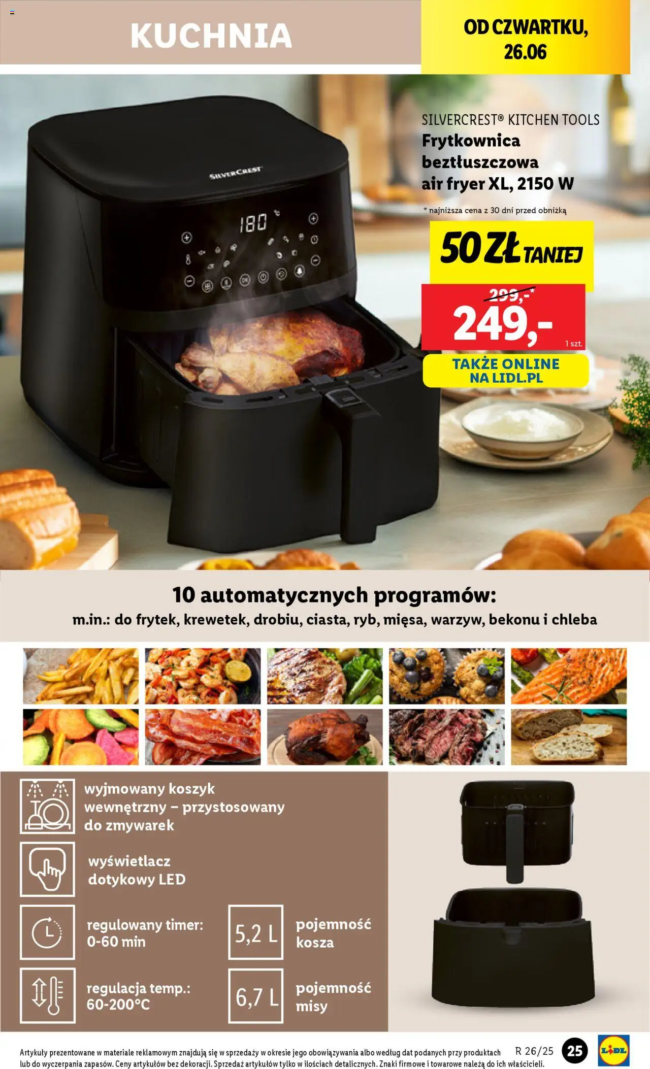 Lidl Katalog od 23.06.2025 | Strona: 27 | Produkty: Frytkownica, Frytkownica beztłuszczowa