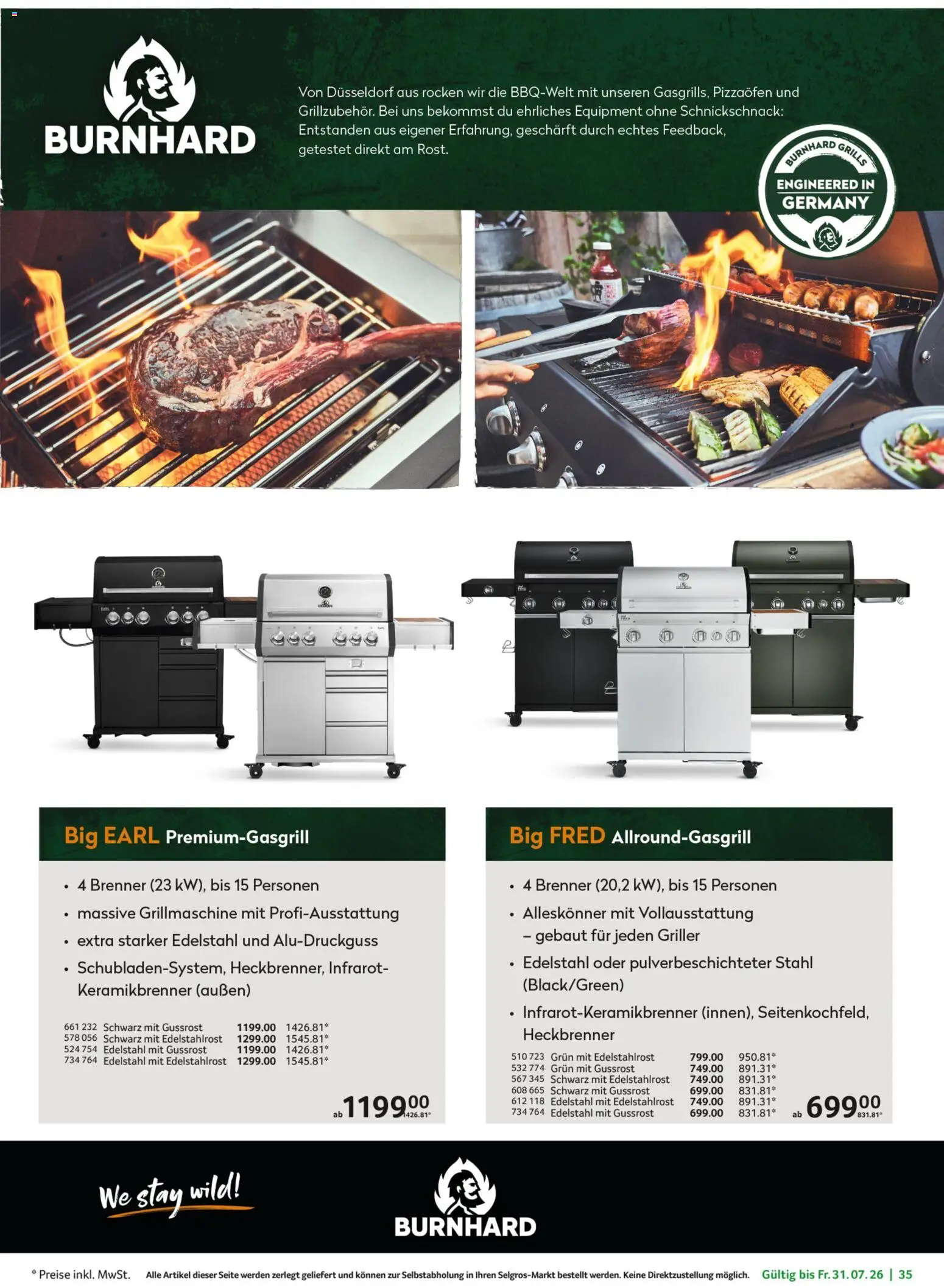 Selgros Garten Exklusiv – gültig ab 19.07.2026 | Seite: 35 | Produkte: Griller