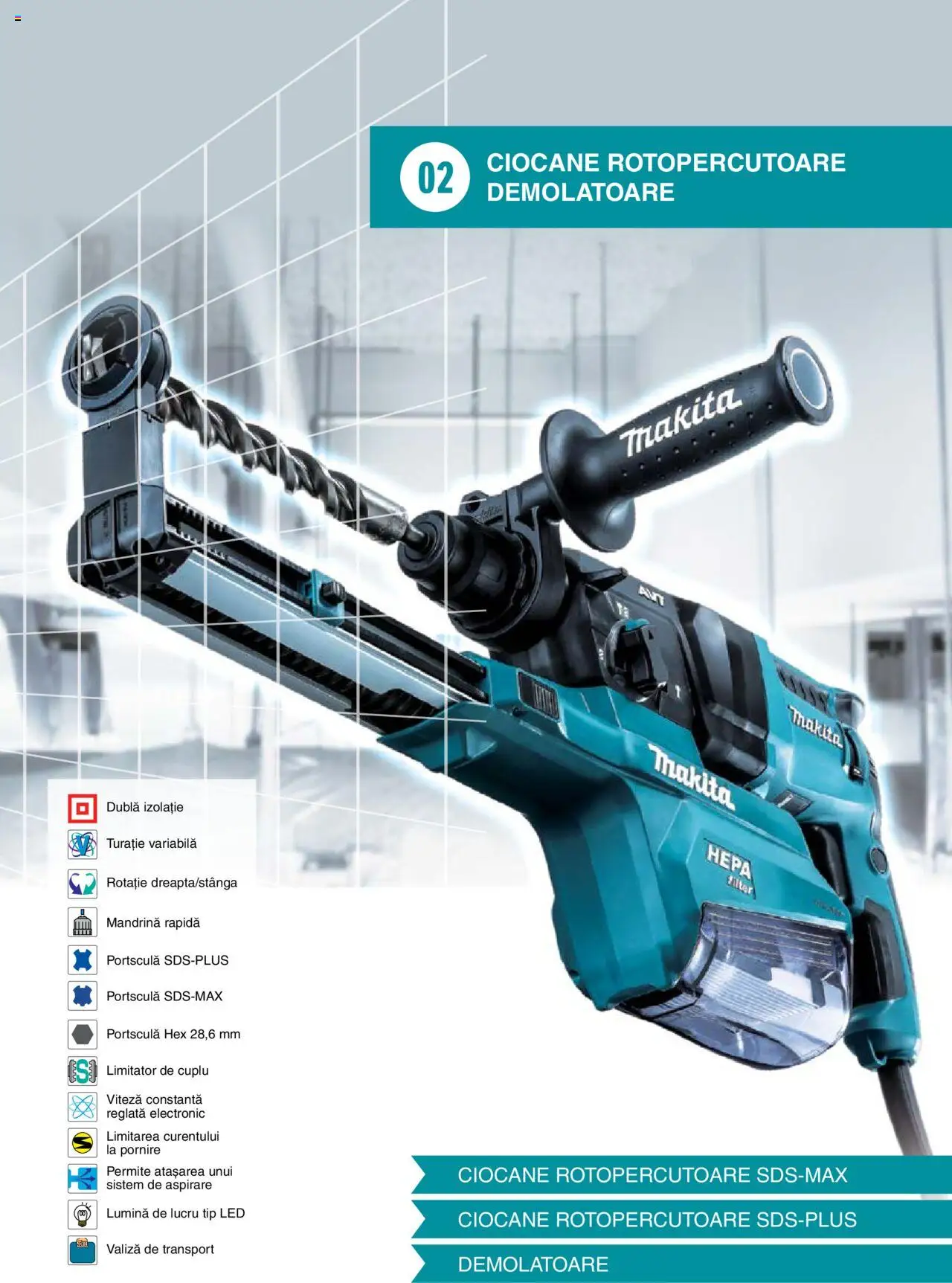 Noul catalog Makita – valabil de la 08.01.2025 | Pagină: 176 | Produse: Valiză