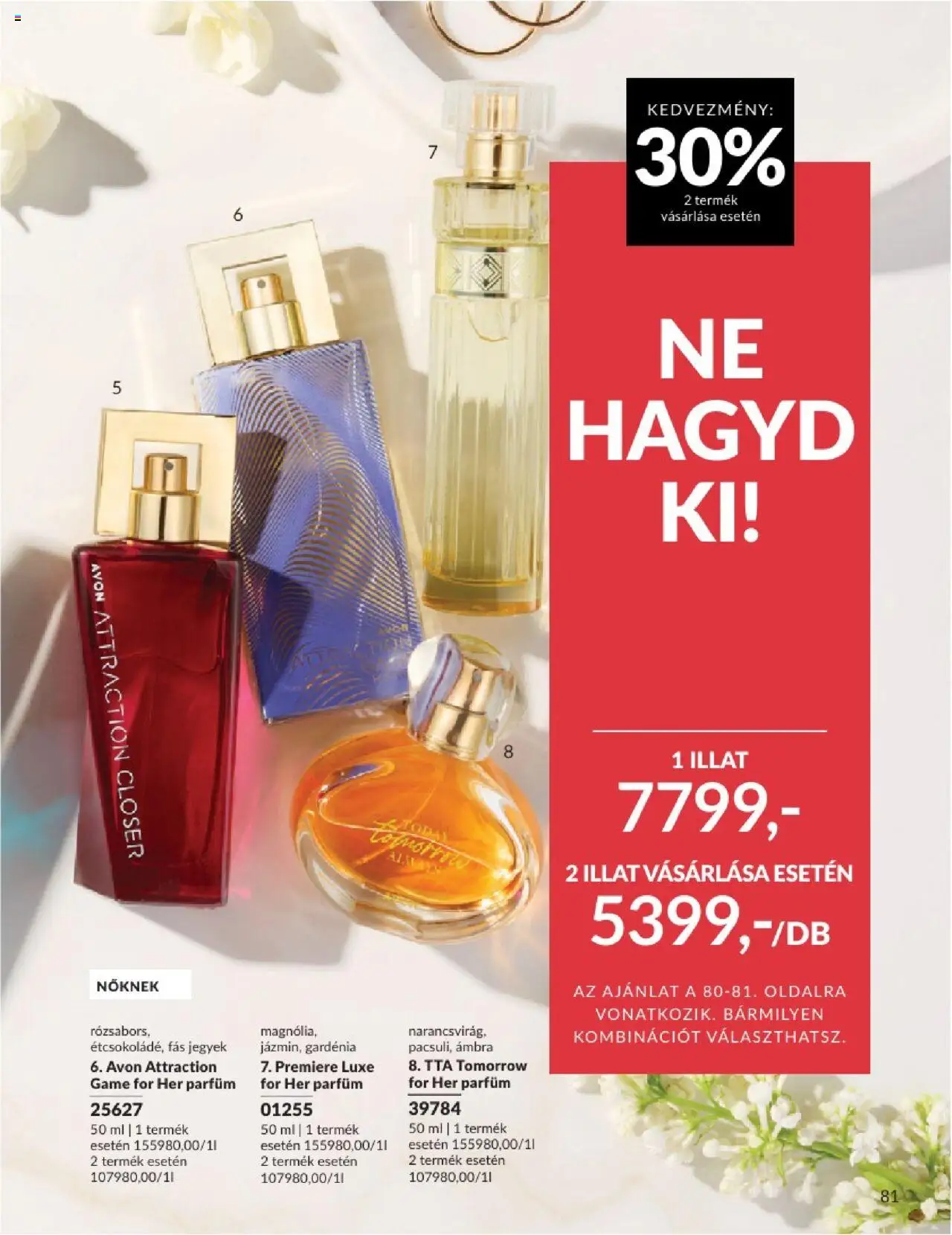 Avon akciós ujság - amely érvényes a következő dátumtól: 01.06.2025 | Oldal: 81 | Termékek: Parfüm