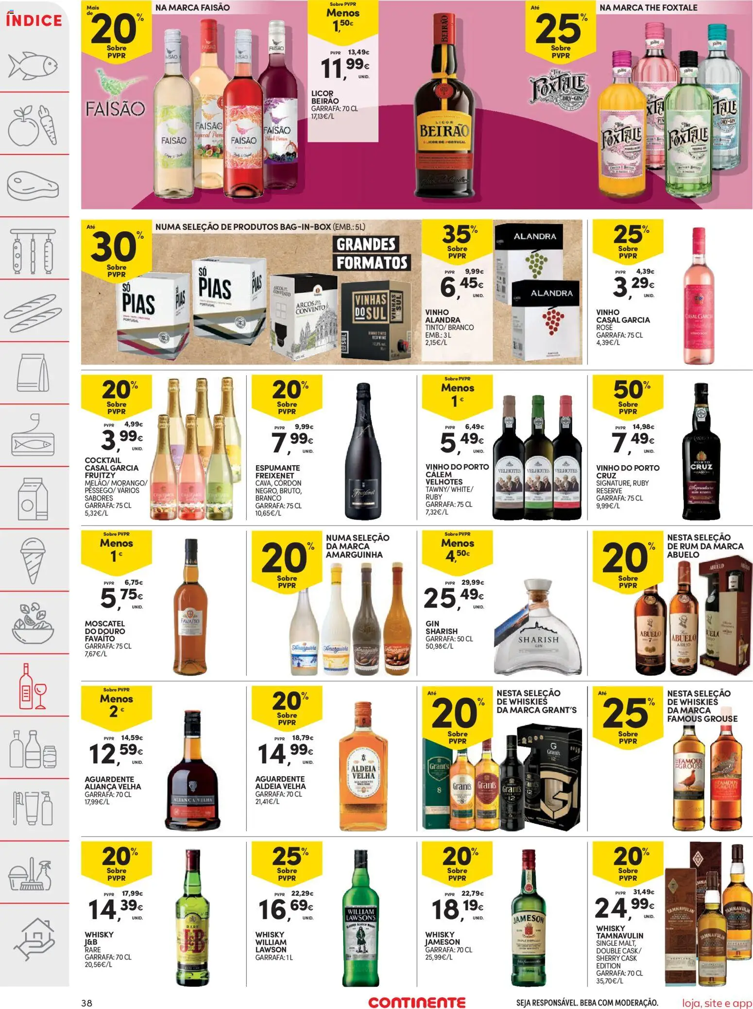 Continente folheto │ válido de 20.01.2026 | Página: 38 | Produtos: Espumante, Aliança, Vinho, Gin