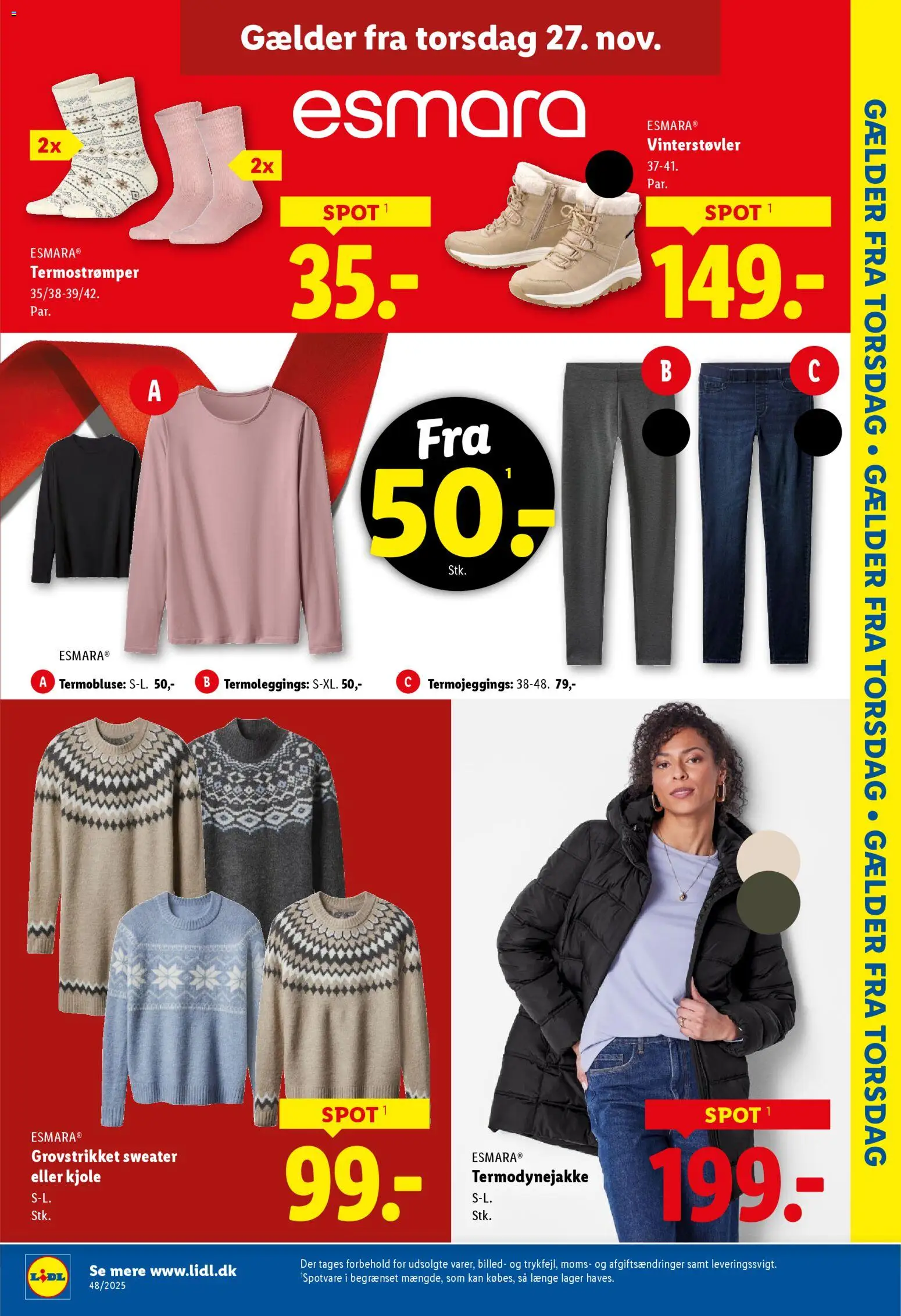 Lidl tilbudsavis – gyldig fra 23.11.2025 | Side: 28 | Produkter: Sweater, Kjole, Søm