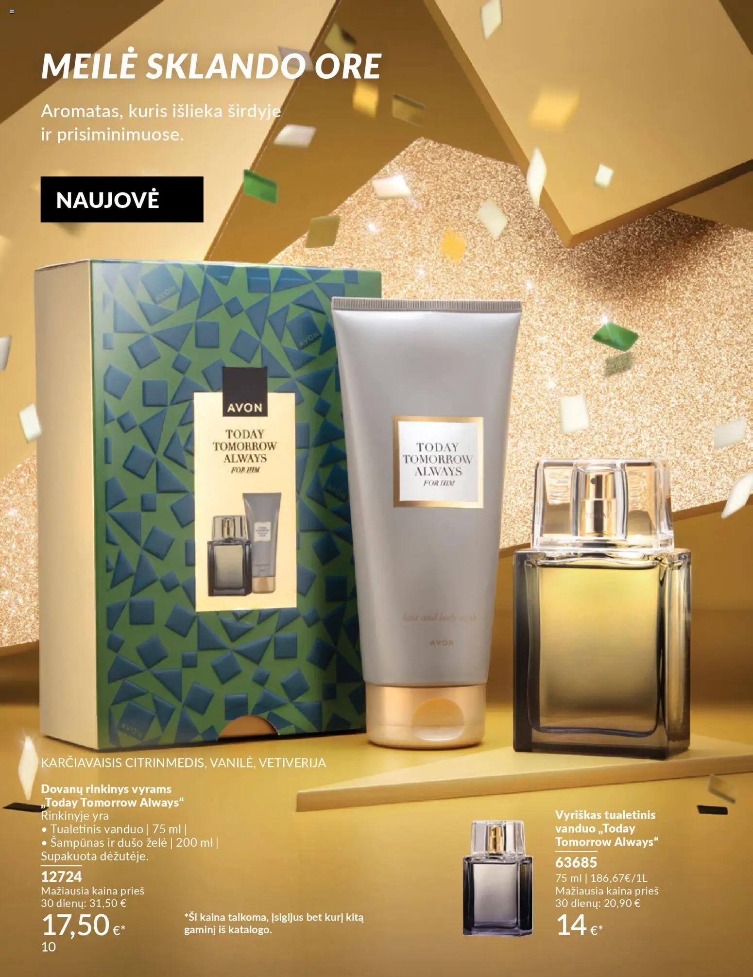 AVON akcijos nuo 01.11.2025 | Puslapis: 10 | Prekių: Tualetinis vanduo, Šampūnas, Dušo želė