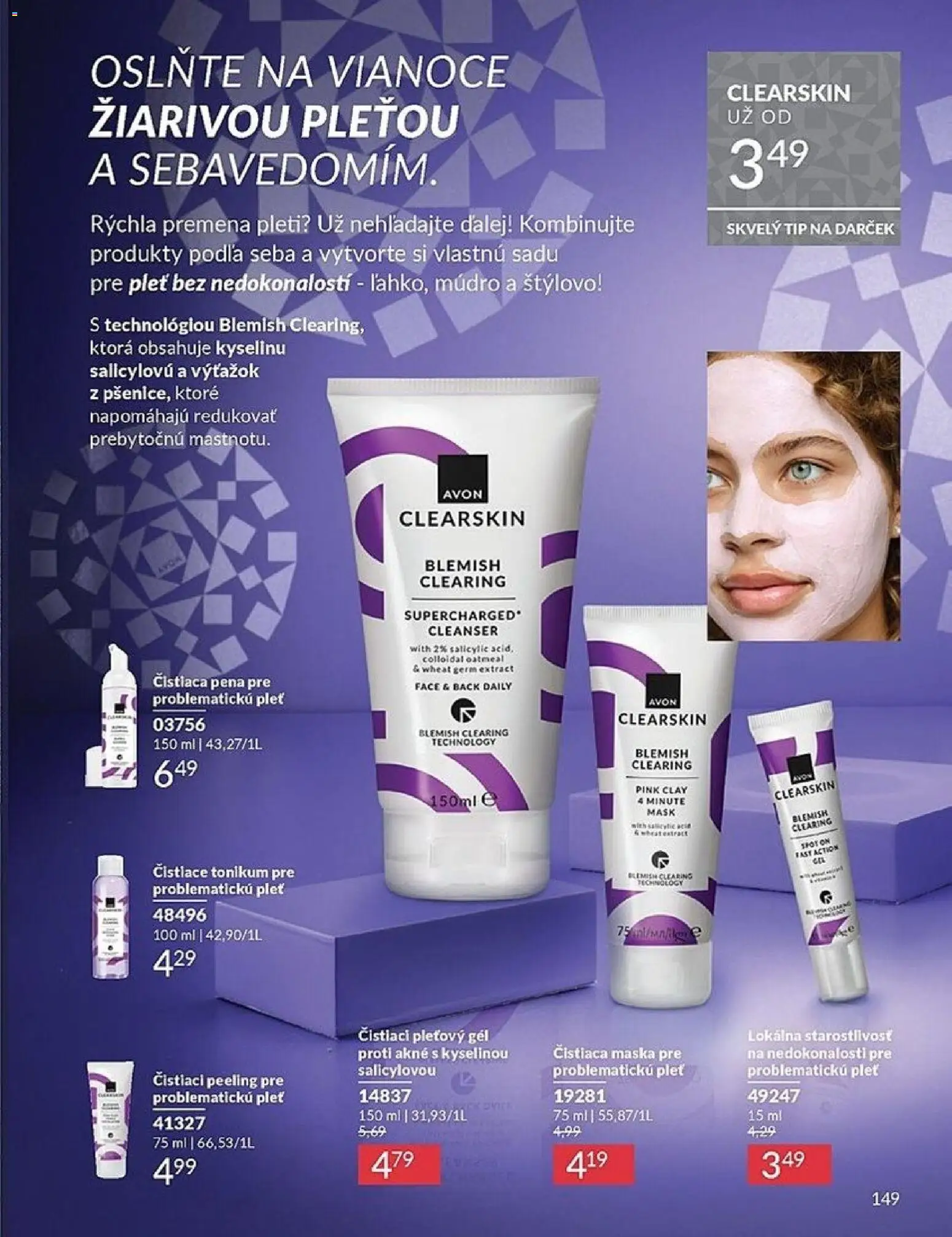 Nové Avon akcie – leták je platný od 01.12.2025 | Strana: 149 | Produkty: Maska, Peeling