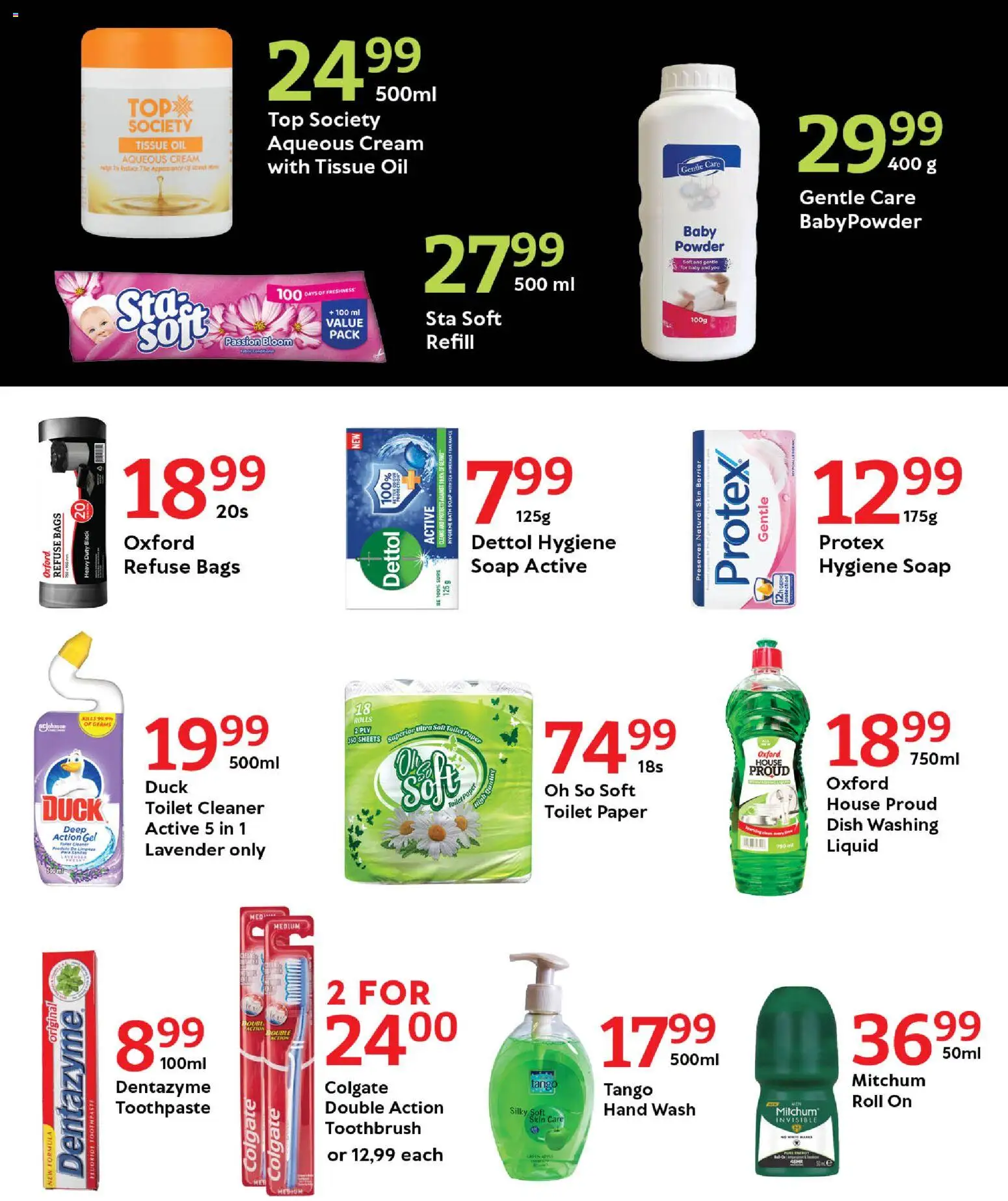 New Oxford Freshmarket catalogue – valid from 19.01.2026 | Page: 8 | Products: Oil, Refuse bags, Soap, Paper