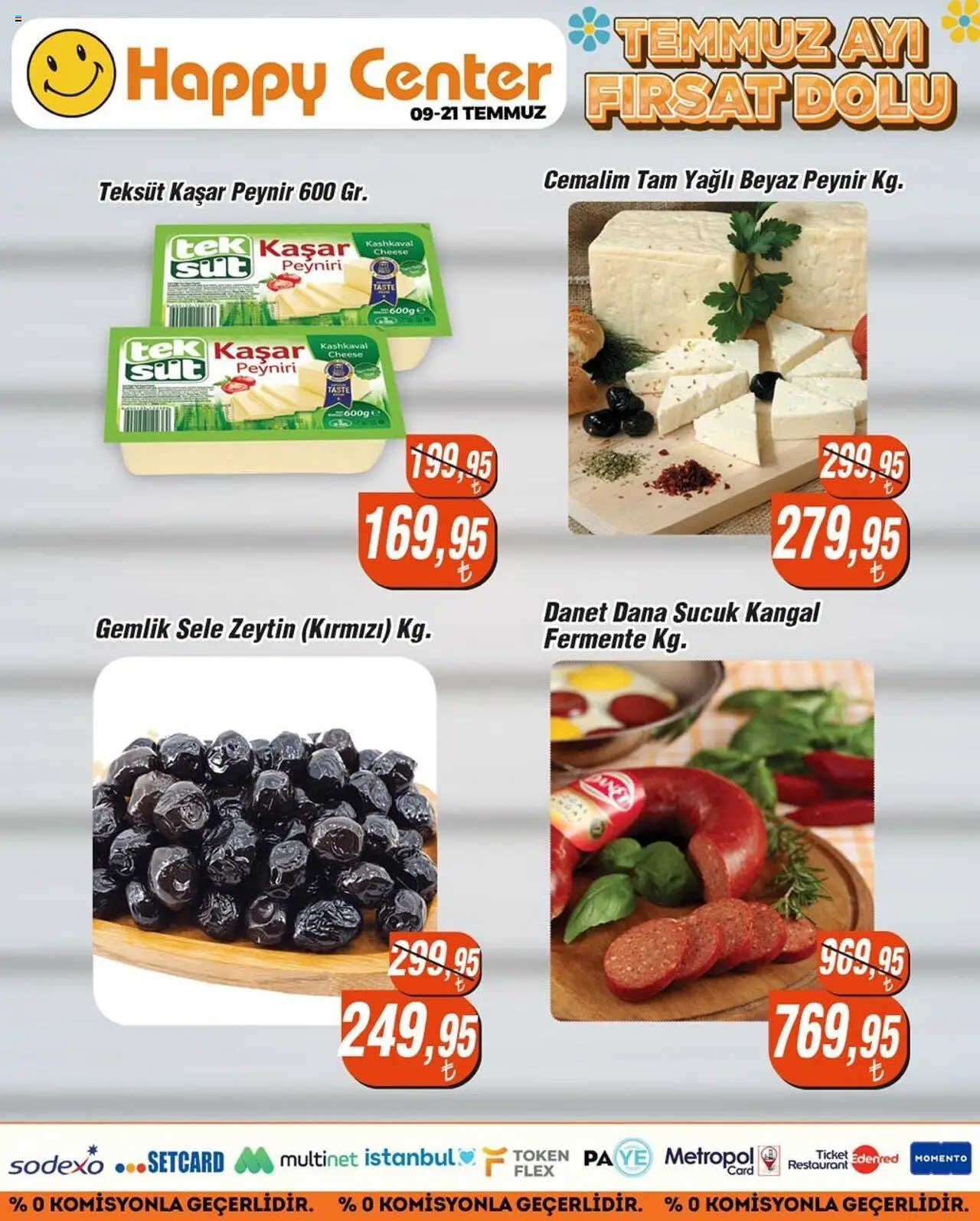 Happy Center Katalog - 09.07.2025 tarihinden itibaren geçerlidir | Sayfa: 16 | Ürünler: Peynir, Zeytin, Sucuk