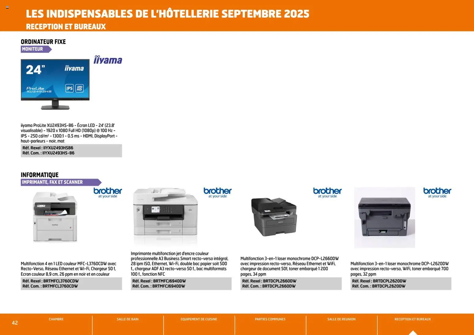 {H1} | Page: 42 | Produits: Ordinateur, Imprimante, Toner, Scanner