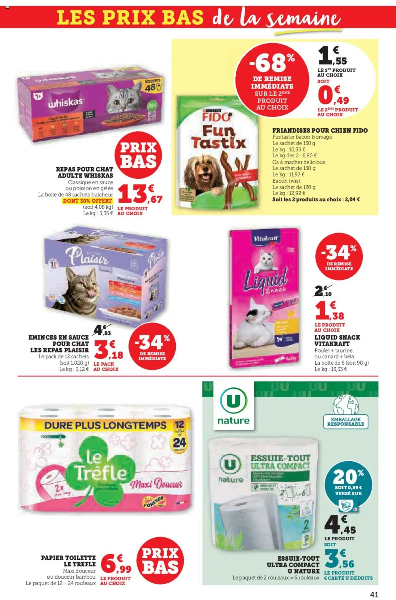  | Page: 41 | Produits: Papier toilette, Fromage, Poisson, Gelée