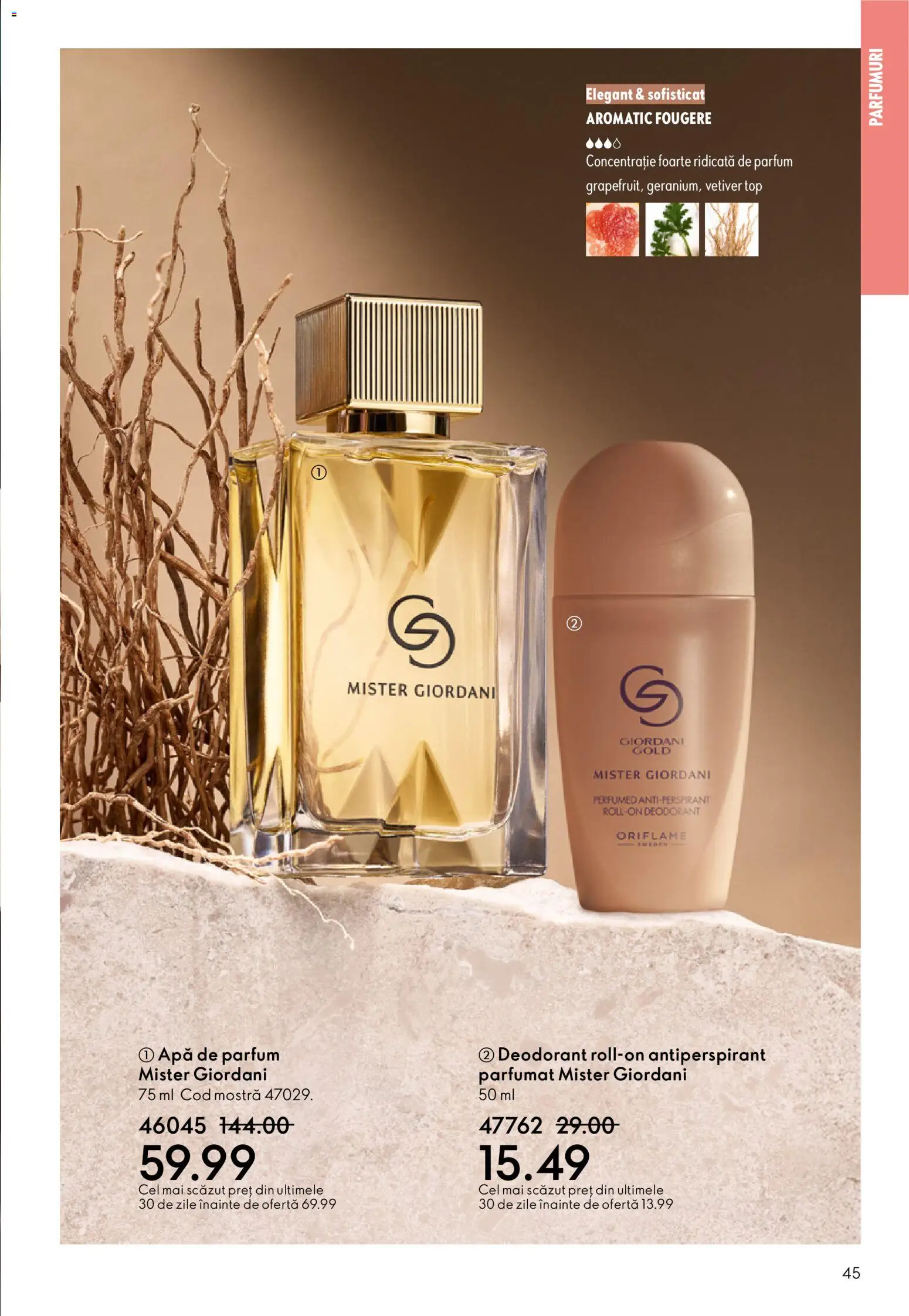 Noul catalog Oriflame – valabil de la 21.01.2026 | Pagină: 45 | Produse: Apă de parfum, Top, Parfum, Apă