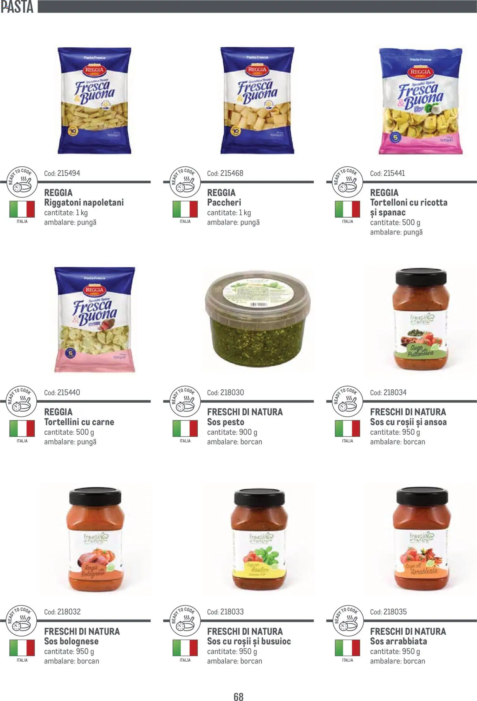 Noul catalog Metro – valabil de la 14.11.2024 | Pagină: 68 | Produse: Pungă, Borcan, Roșii, Sos