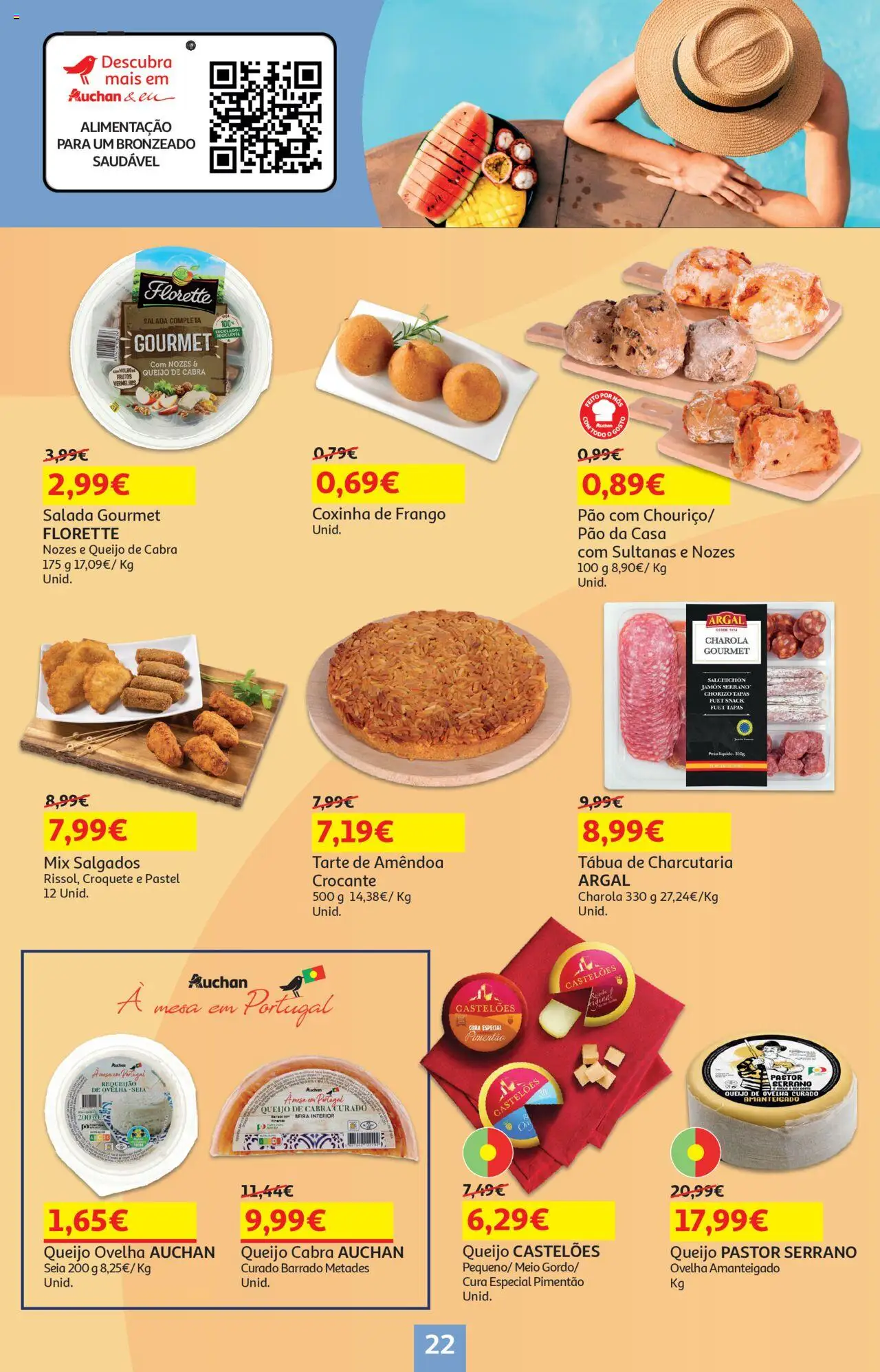Auchan - Brinquedos de Verão │ válido de 18.06.2025 | Página: 22 | Produtos: Pimentão, Requeijão, Tarte, Nozes
