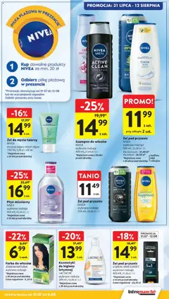 Intermarche Gazetka od 31.07.2025 | Strona: 37 | Produkty: Farba do włosów, Kosmetyki, Prysznic, Szampon