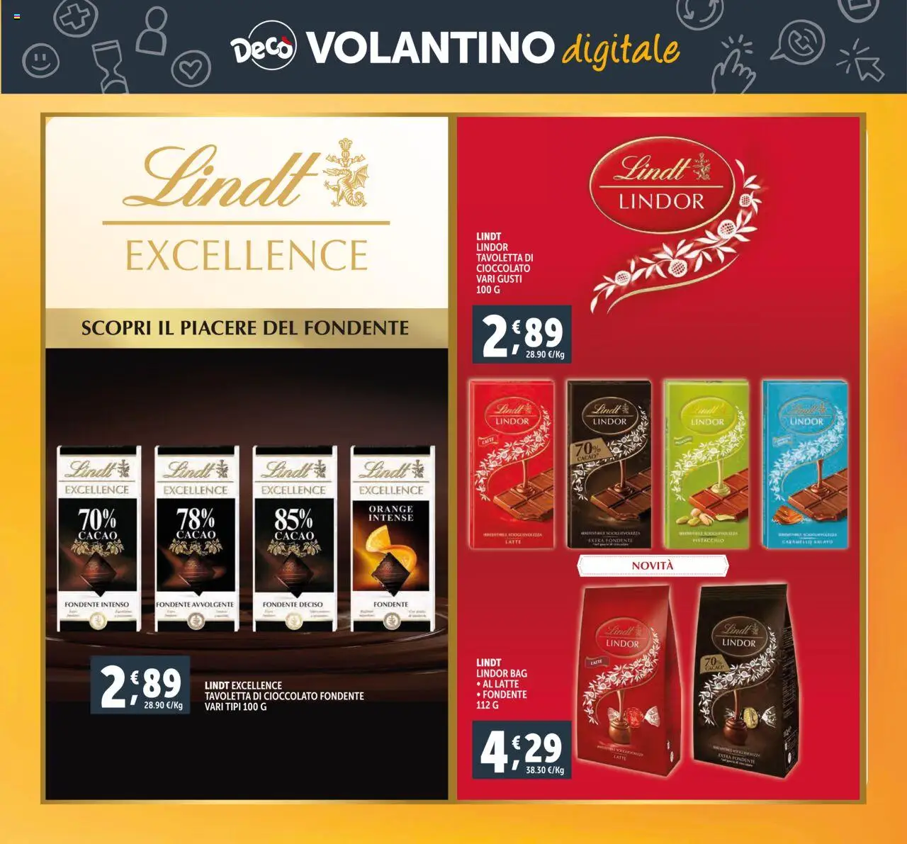 Volantino Decò del 16.10.2025 | Pagina: 24 | Prodotti: Cioccolato, Latte, Cacao