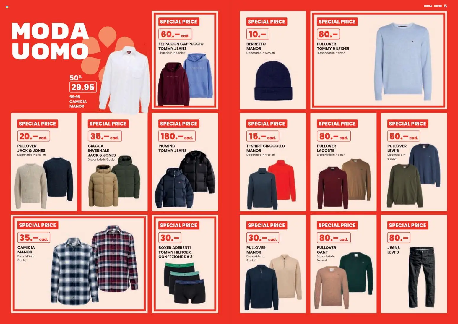 Manor Aktionen Sale IT – gültig ab 25.12.2025 | Seite: 3 | Produkte: Pullover, Boxer, Jeans