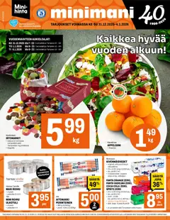 Minimani-mainoslehti voimassa 31.12.2025 alkaen