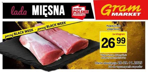 Pogląd oferty "Gram Market Gazetka - Lada Mięsna" - ważna od 26.11.2025