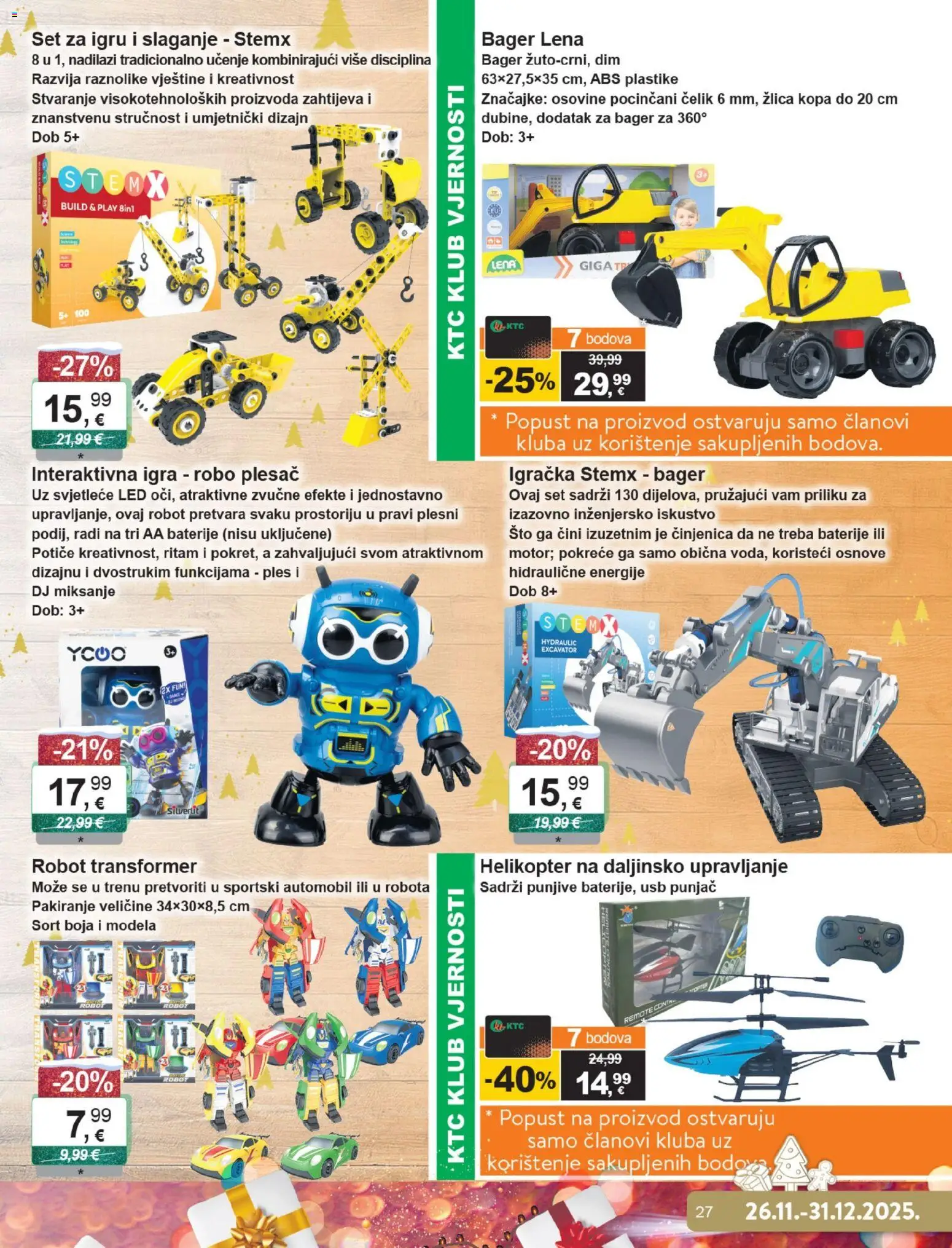 KTC katalog | vrijedi od 26.11.2025 | Stranica: 27 | Proizvodi: Robot, Baterije, Igra, USB