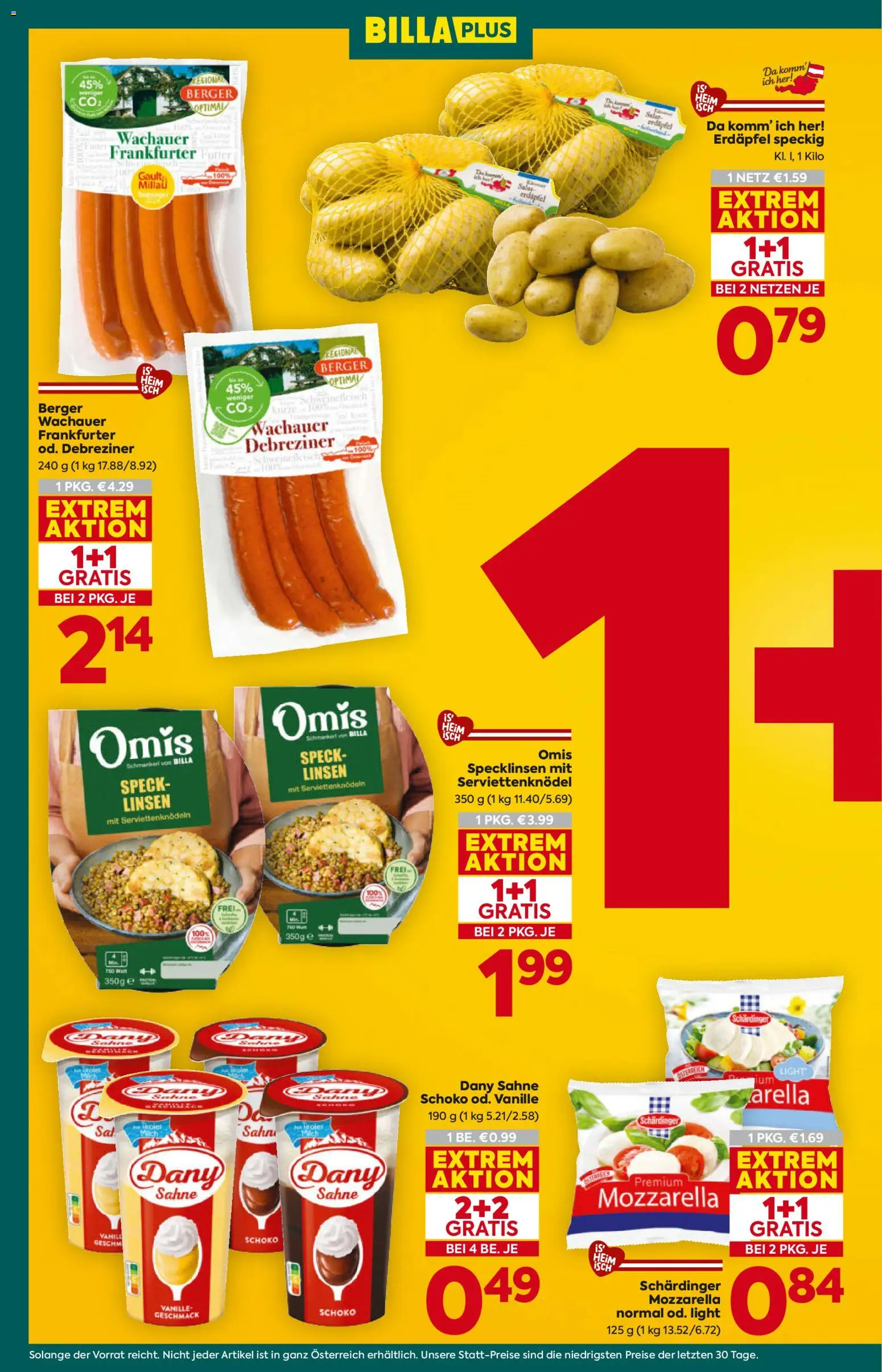 Billa Plus Flugblatt - Wien gültig ab 02.01.2026 | Seite: 5 | Produkte: Sahne, Salat