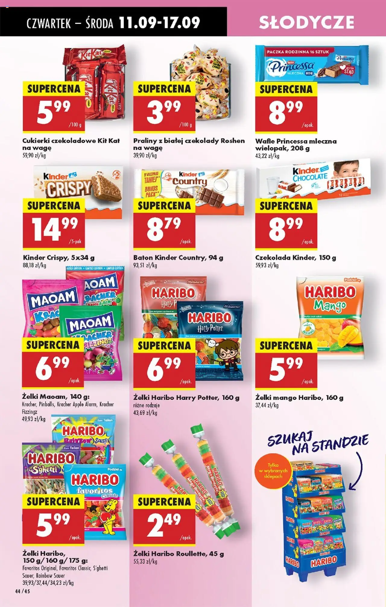 Biedronka gazetka - Oferta w tym tygodniu od 11.09.2025 | Strona: 46 | Produkty: Mango, Wafle, Baton, Cukierki