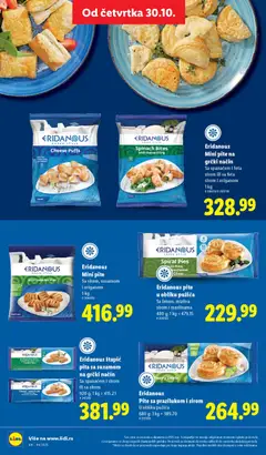 Eridanous štapić pita sa susamom na grčki način, Sa spanaćem i sirom ili sa sirom 920 g - pregled Lidl kataloga - važi od 30.10.2025 | Strana: 50