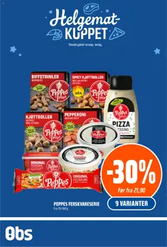 Forhåndsvisning av Coop Obs - Helgemat Kuppet gyldig fra 18.09.2025